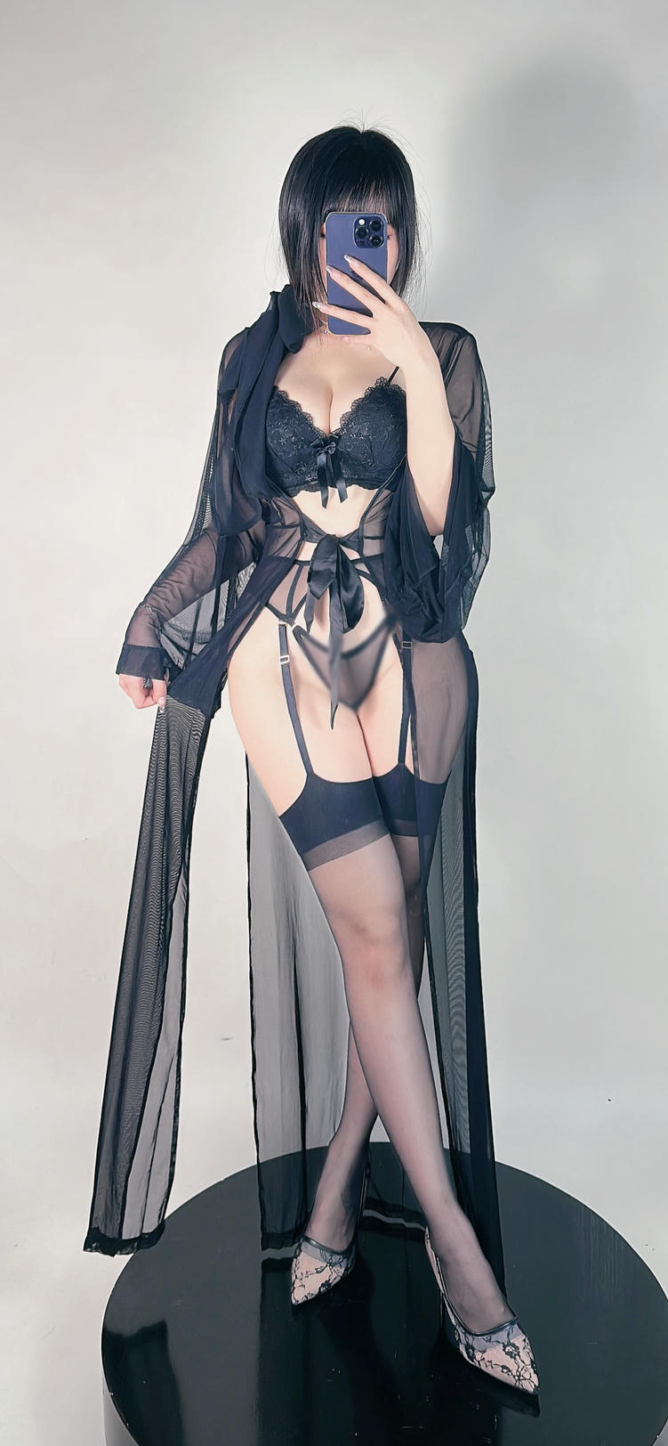 miko酱ww NO.068 23年06月订阅[211P-370.4M]-黑丝睡袍 [16P]_第1集