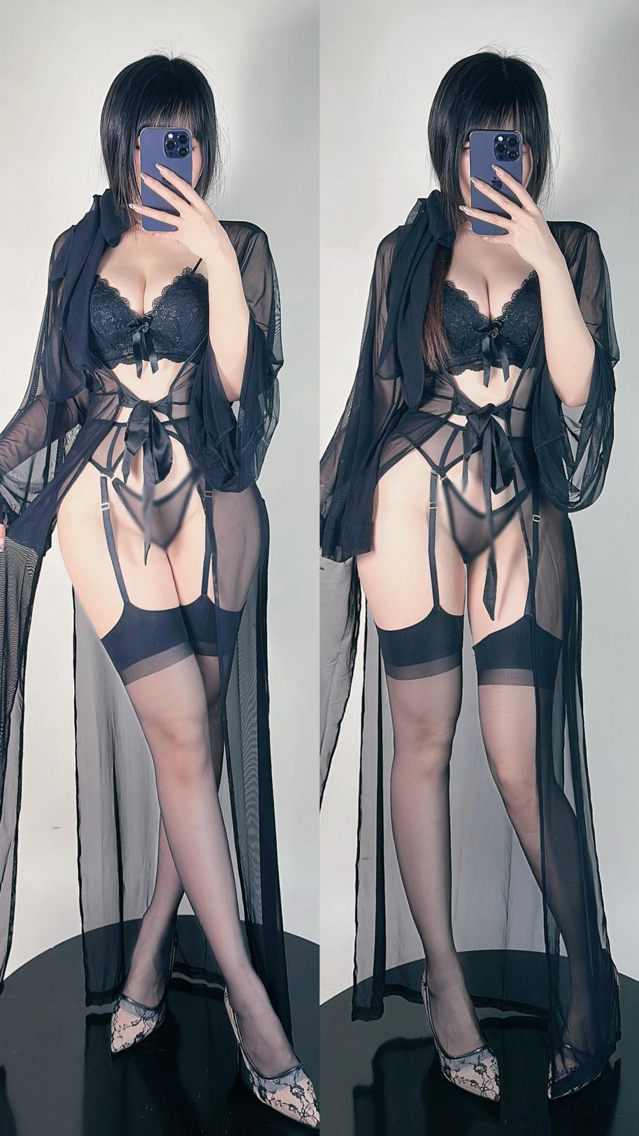 miko酱ww NO.068 23年06月订阅[211P-370.4M]-黑丝睡袍 [16P]_第1集