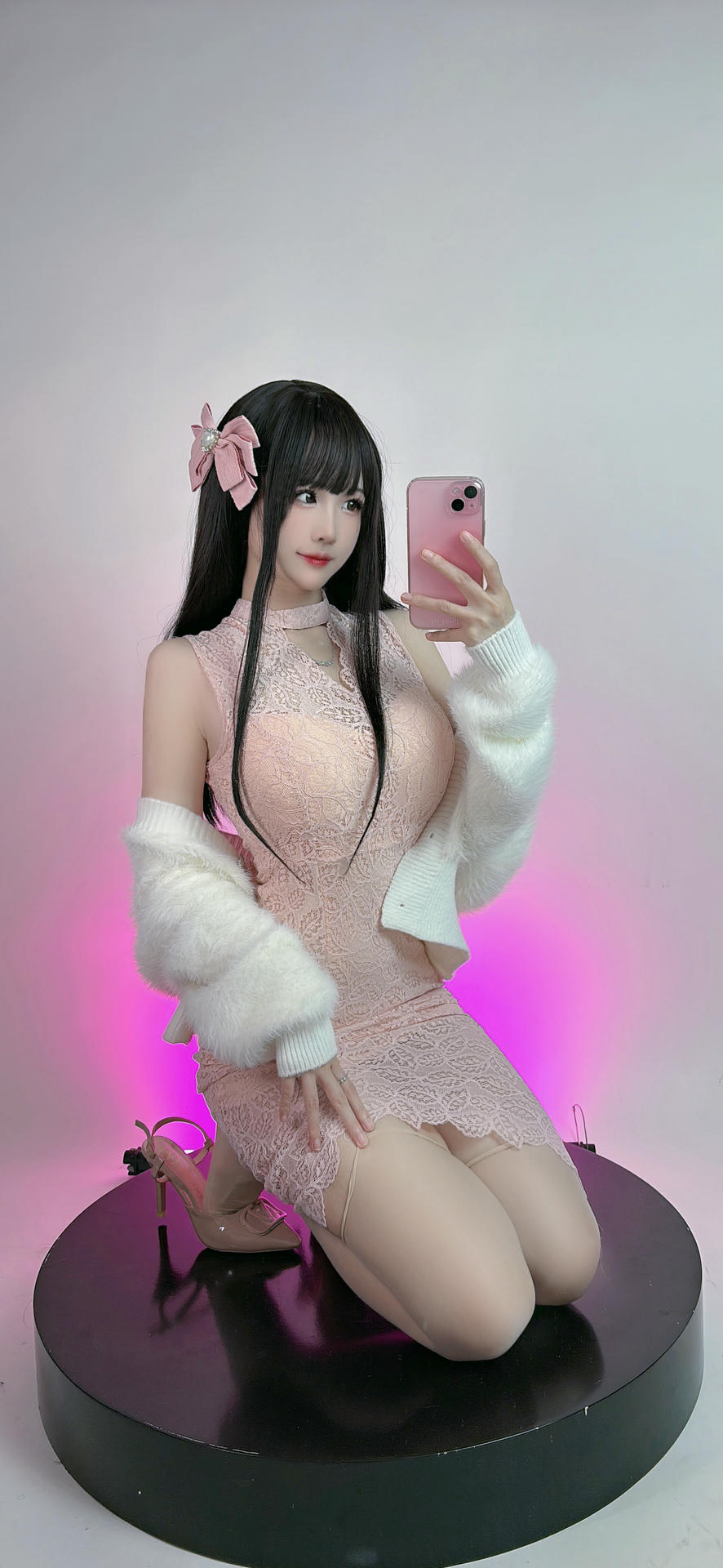 miko酱ww NO.074 23年11月订阅 148P [220.58 MB]-粉色蕾丝裙 [12P]_第1集