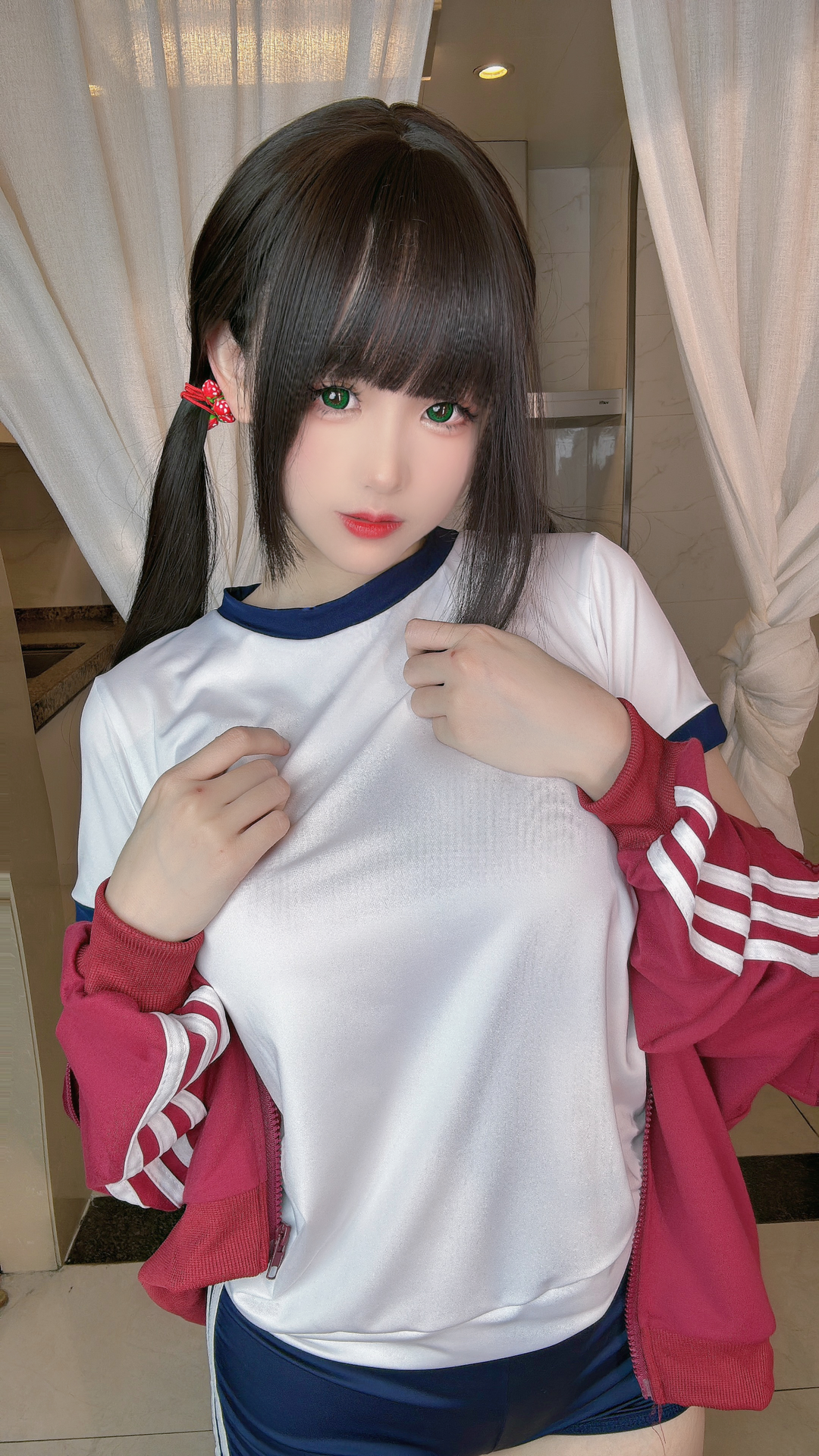 miko酱ww NO.083 2024年01月订阅 (16套)[142P-1.62G]-蓝色体操服 [7P]_第1集