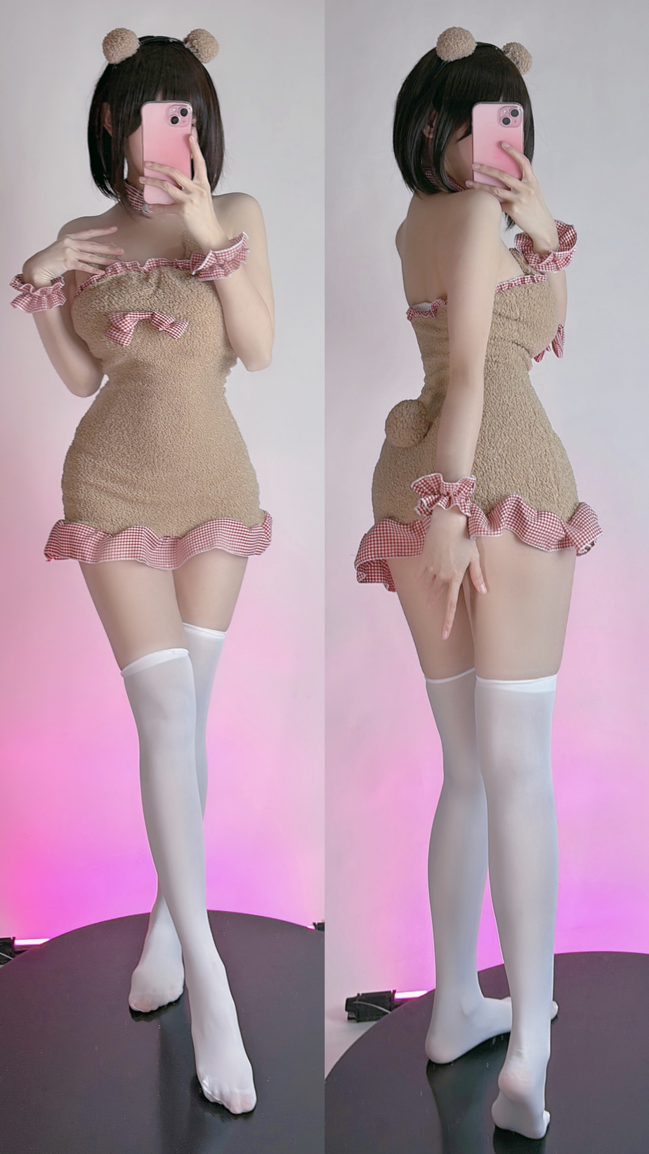 miko酱ww NO.037 2023年12月合集 [187P 1.43GB]-小熊连衣裙_第1集