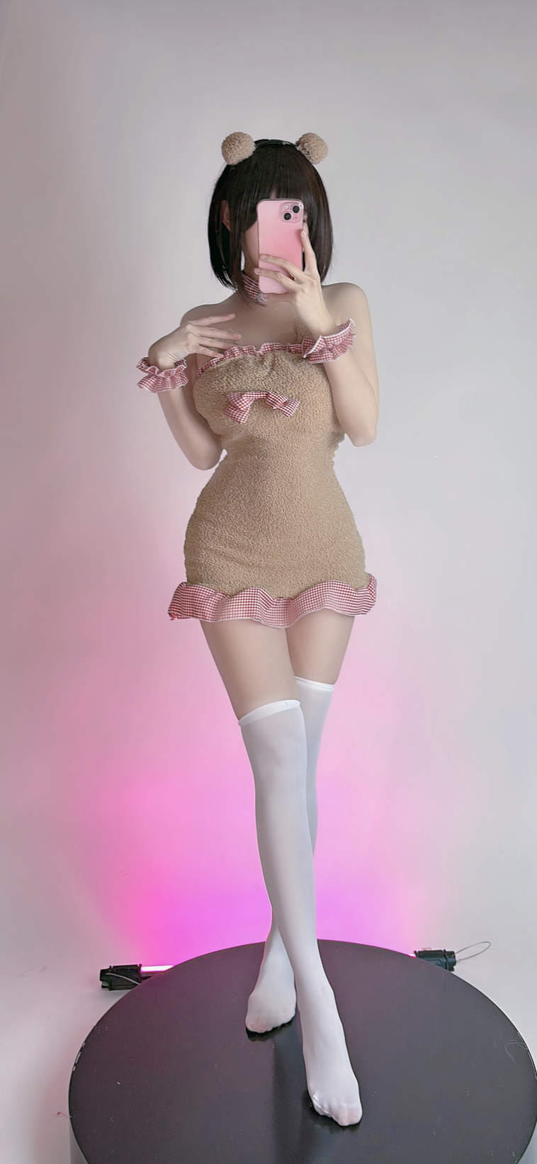 miko酱ww NO.037 2023年12月合集 [187P 1.43GB]-小熊连衣裙_第1集