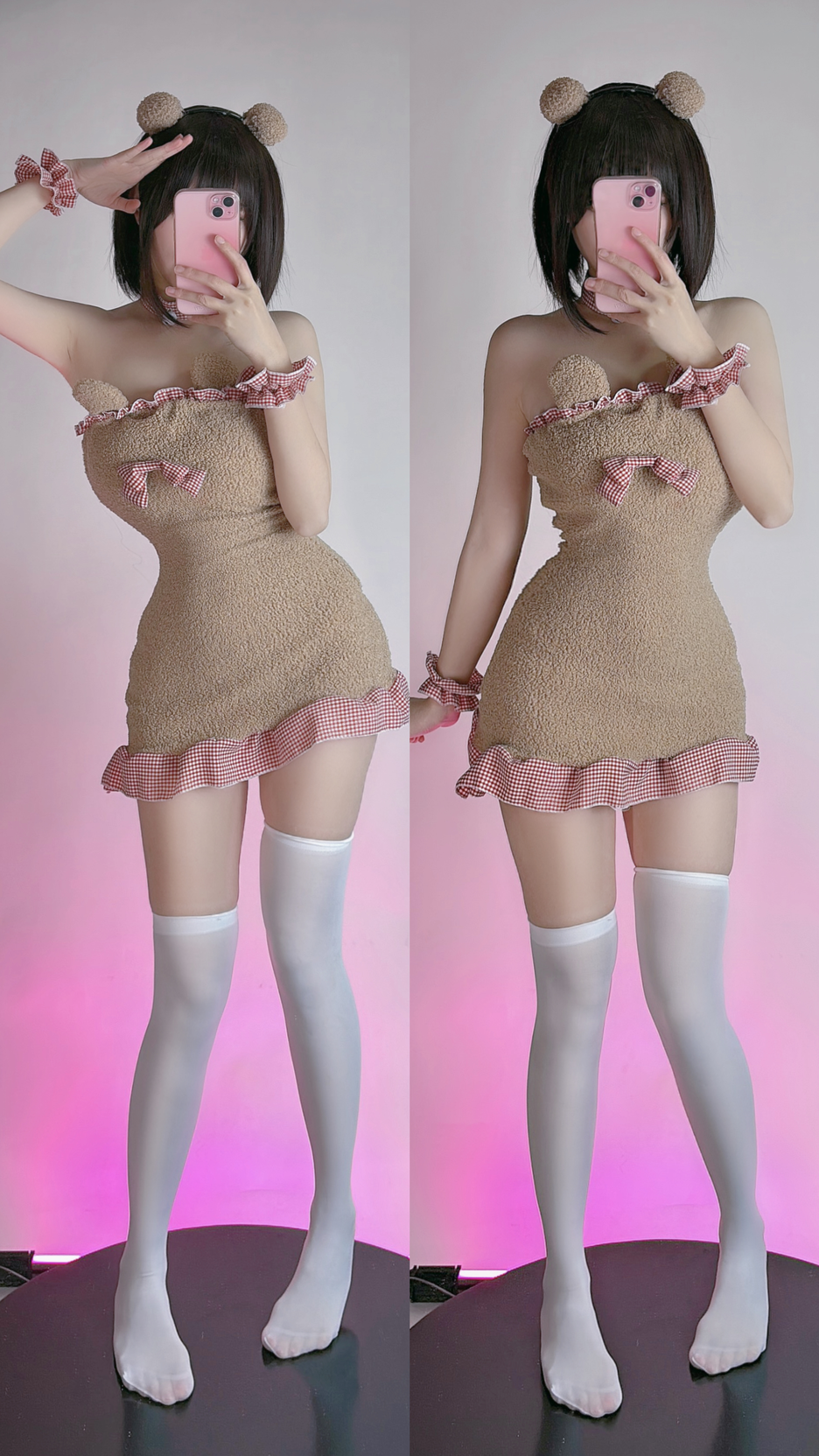 miko酱ww NO.037 2023年12月合集 [187P 1.43GB]-小熊连衣裙_第1集