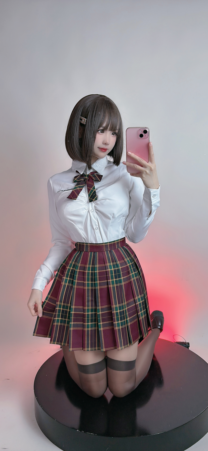 miko酱ww NO.037 2023年12月合集 [187P 1.43GB]-红色JK_第1集