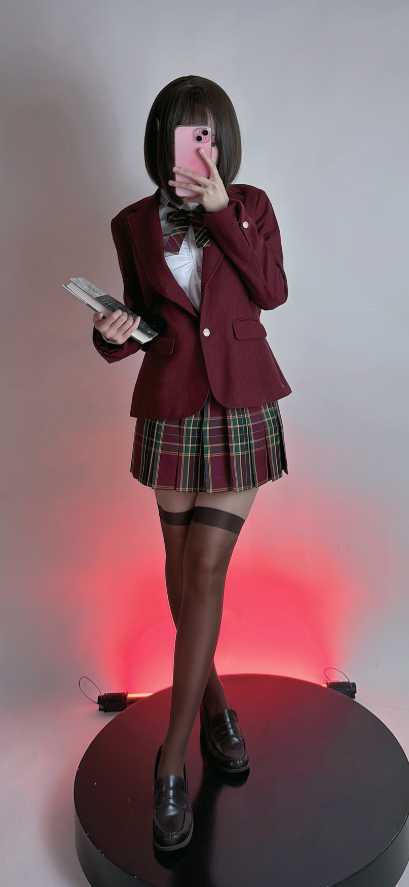 miko酱ww NO.037 2023年12月合集 [187P 1.43GB]-红色JK_第1集