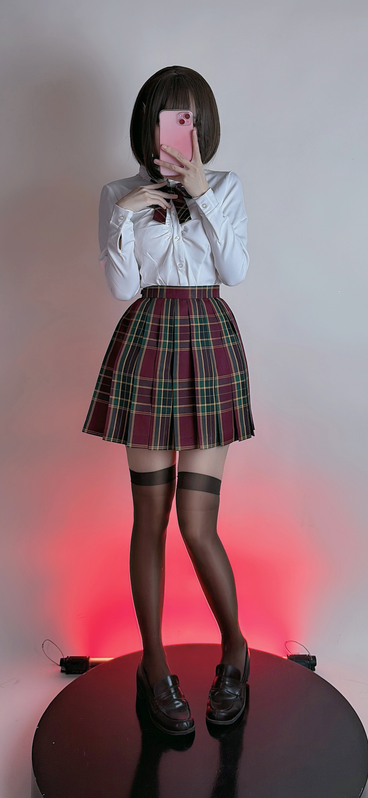 miko酱ww NO.037 2023年12月合集 [187P 1.43GB]-红色JK_第1集