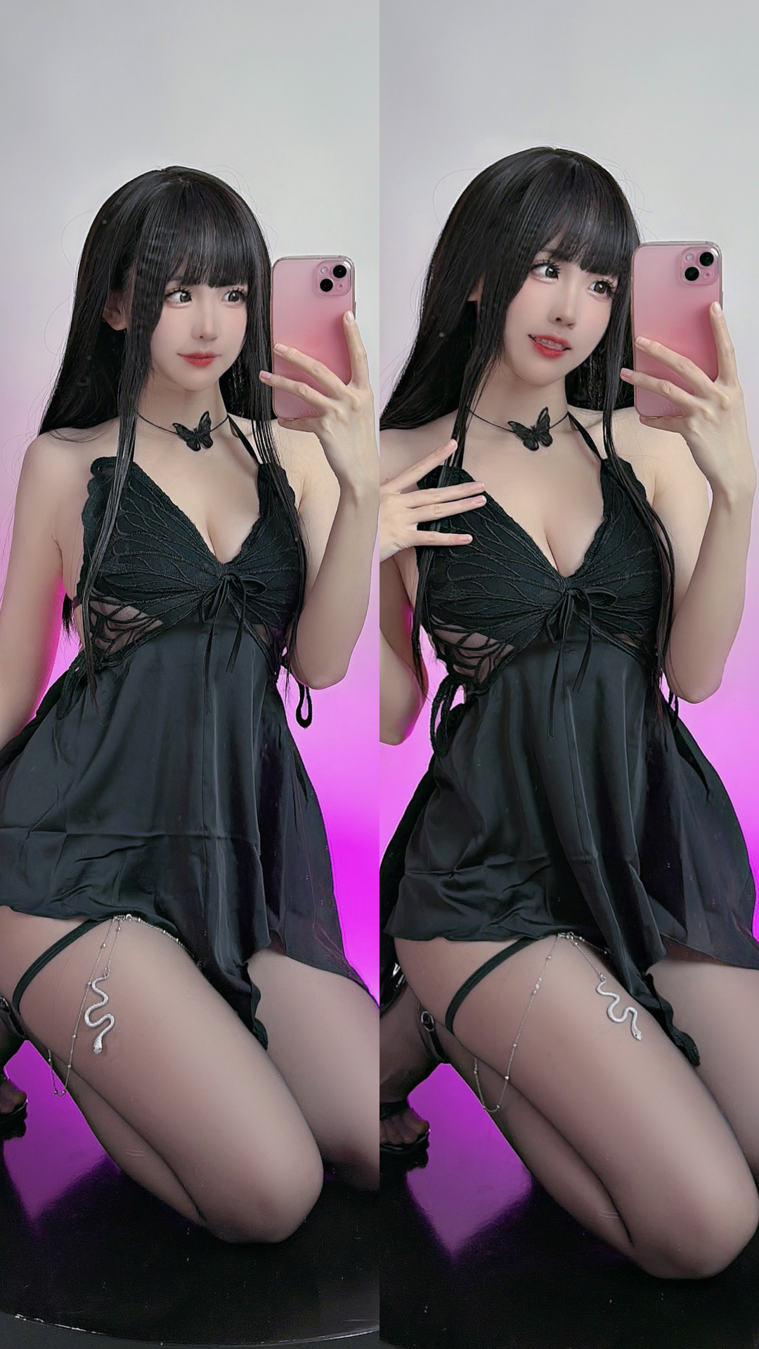 miko酱ww NO.037 2023年12月合集 [187P 1.43GB]-黑丝吊带服_第1集