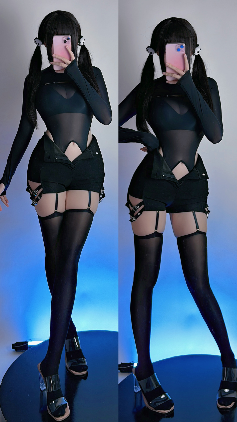 miko酱ww NO.037 2023年12月合集 [187P 1.43GB]-黑丝连体衣_第1集