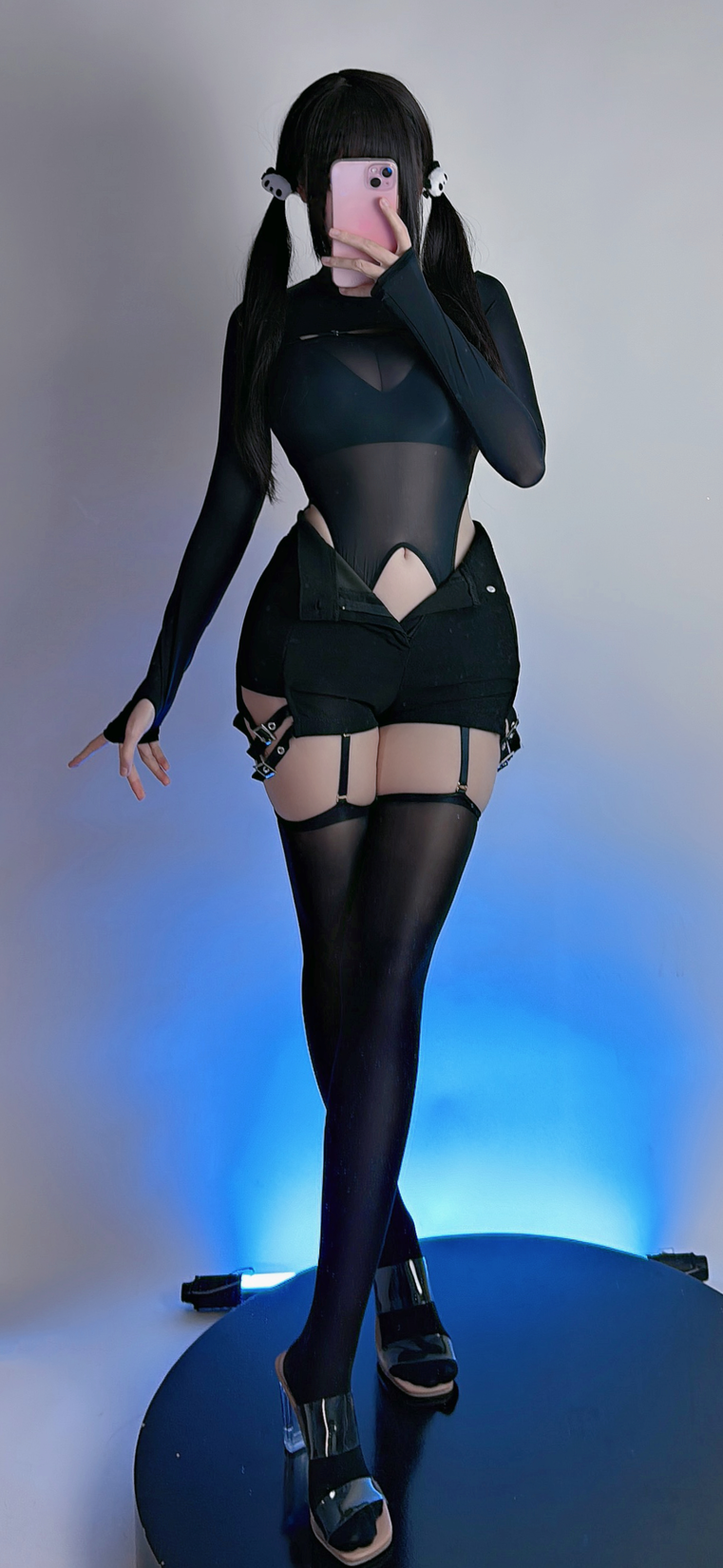 miko酱ww NO.037 2023年12月合集 [187P 1.43GB]-黑丝连体衣_第1集