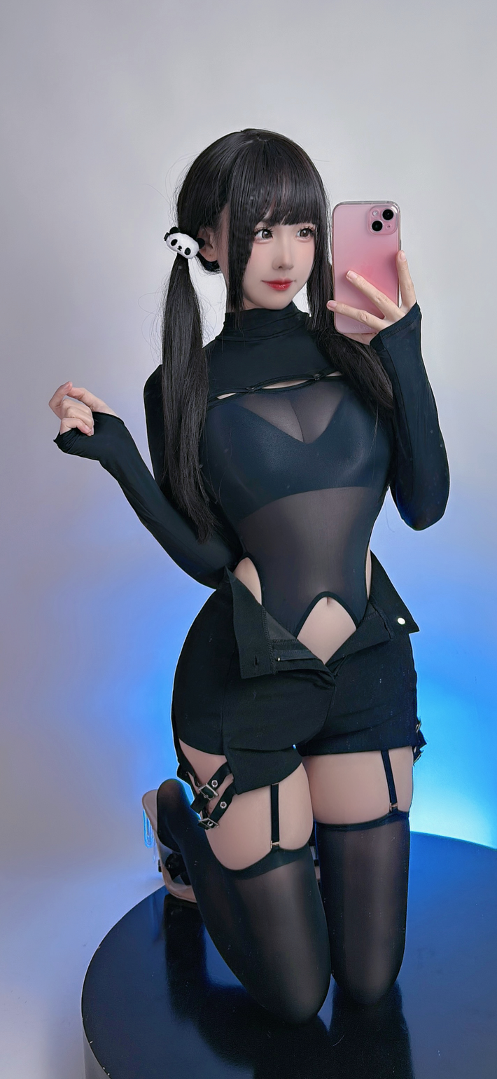 miko酱ww NO.037 2023年12月合集 [187P 1.43GB]-黑丝连体衣_第1集