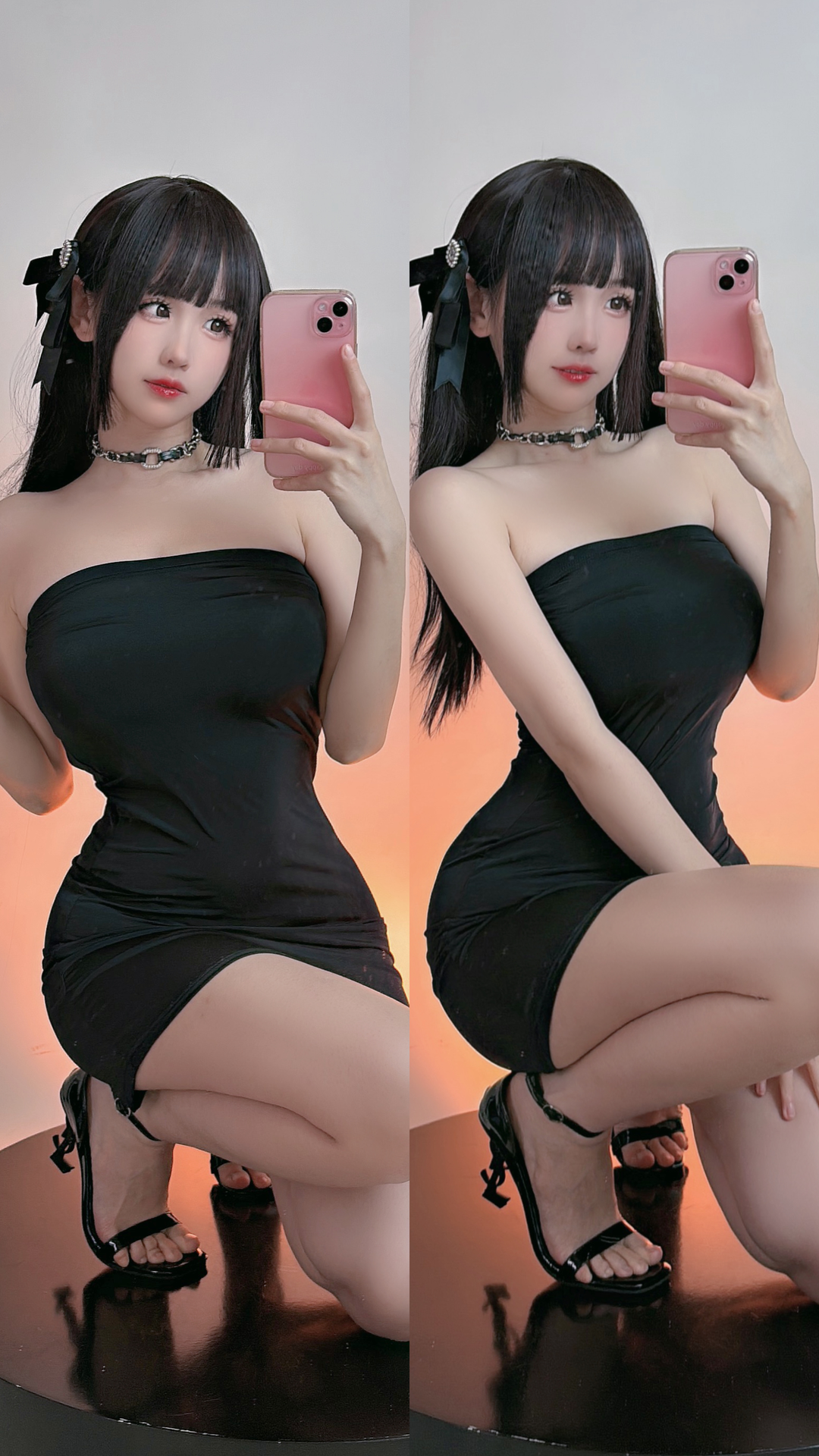 miko酱ww NO.037 2023年12月合集 [187P 1.43GB]-黑色包臀裙_第1集