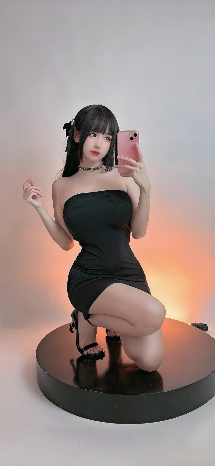 miko酱ww NO.037 2023年12月合集 [187P 1.43GB]-黑色包臀裙_第1集