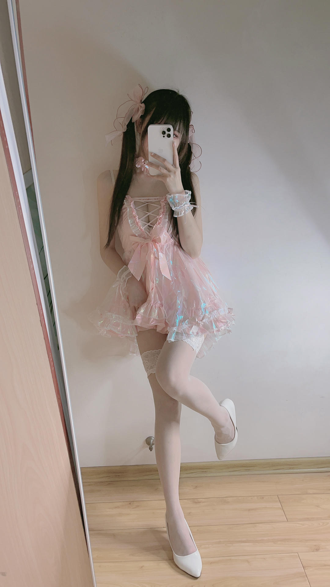 miko酱ww NO.043 自拍系列mikoの白丝03[201P-1.06GB]_第7集