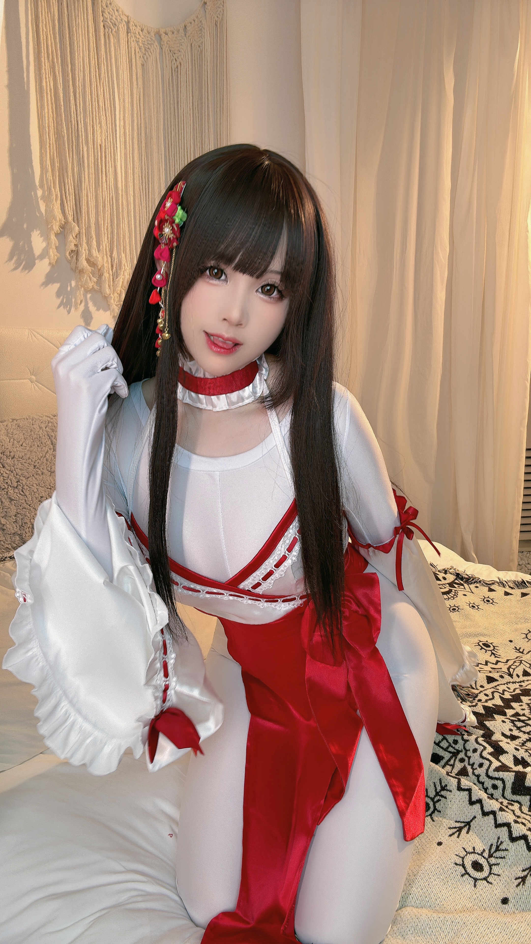 miko酱ww NO.052 2024年03月合集 [123P-2.63GB]-白丝女仆 [18P-410MB]_第1集