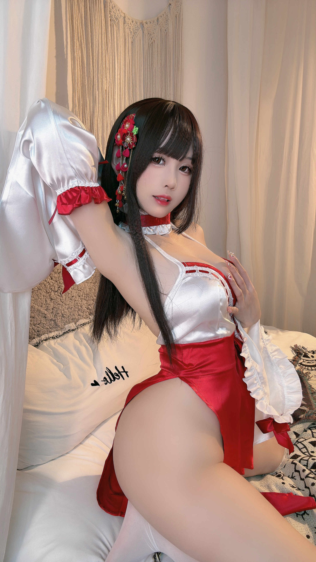 miko酱ww NO.052 2024年03月合集 [123P-2.63GB]-白丝女仆 [18P-410MB]_第1集