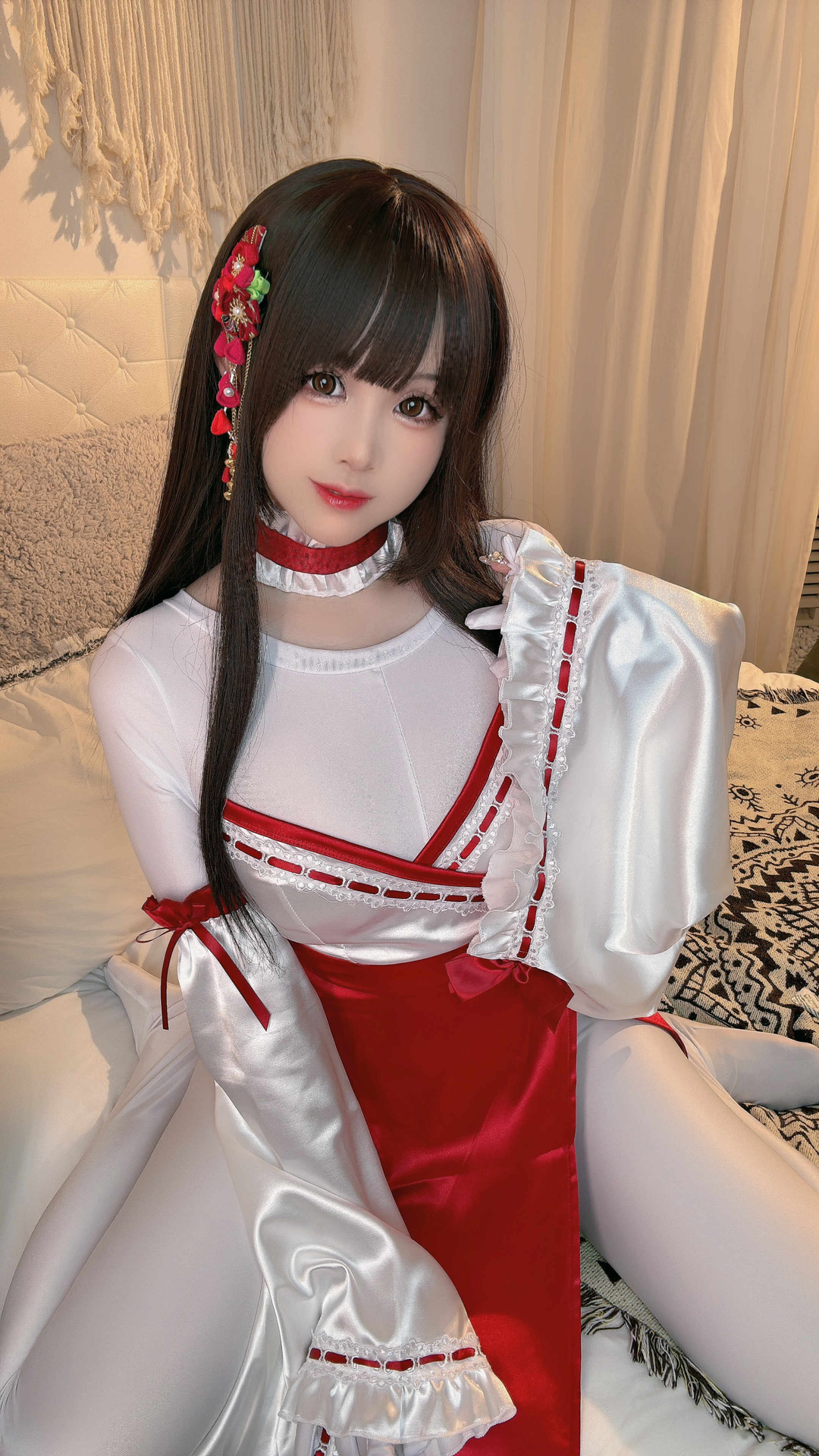 miko酱ww NO.052 2024年03月合集 [123P-2.63GB]-白丝女仆 [18P-410MB]_第1集