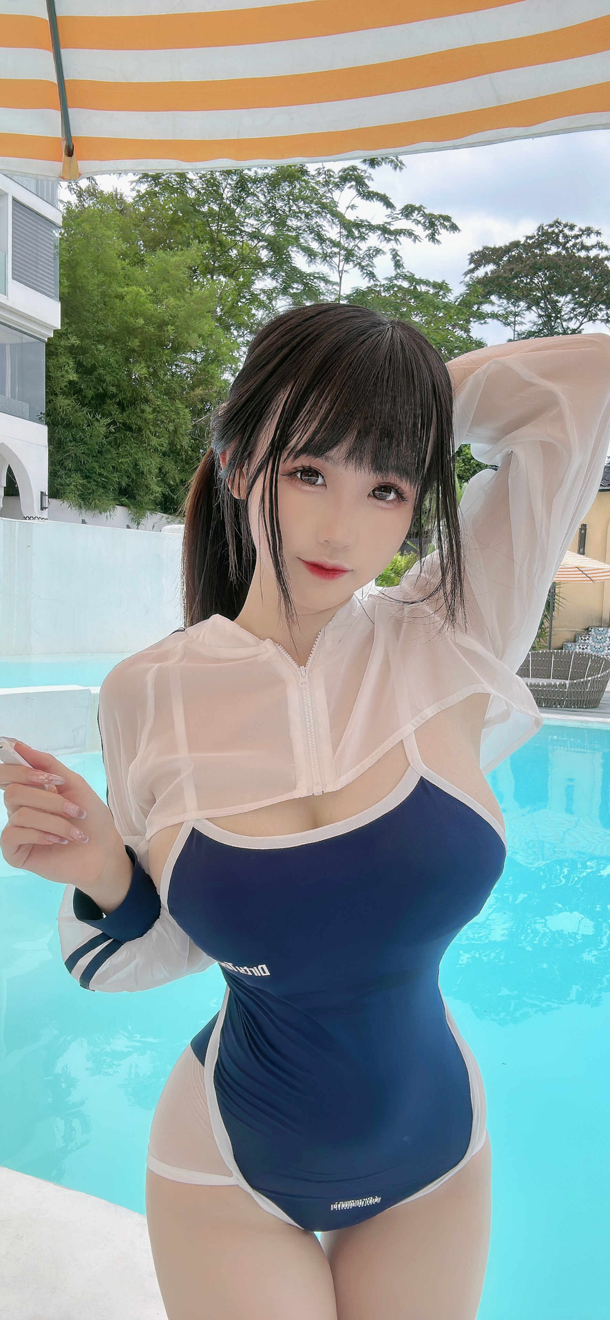 miko酱ww NO.052 2024年03月合集 [123P-2.63GB]-蓝色泳衣 [9P-201MB]_第1集