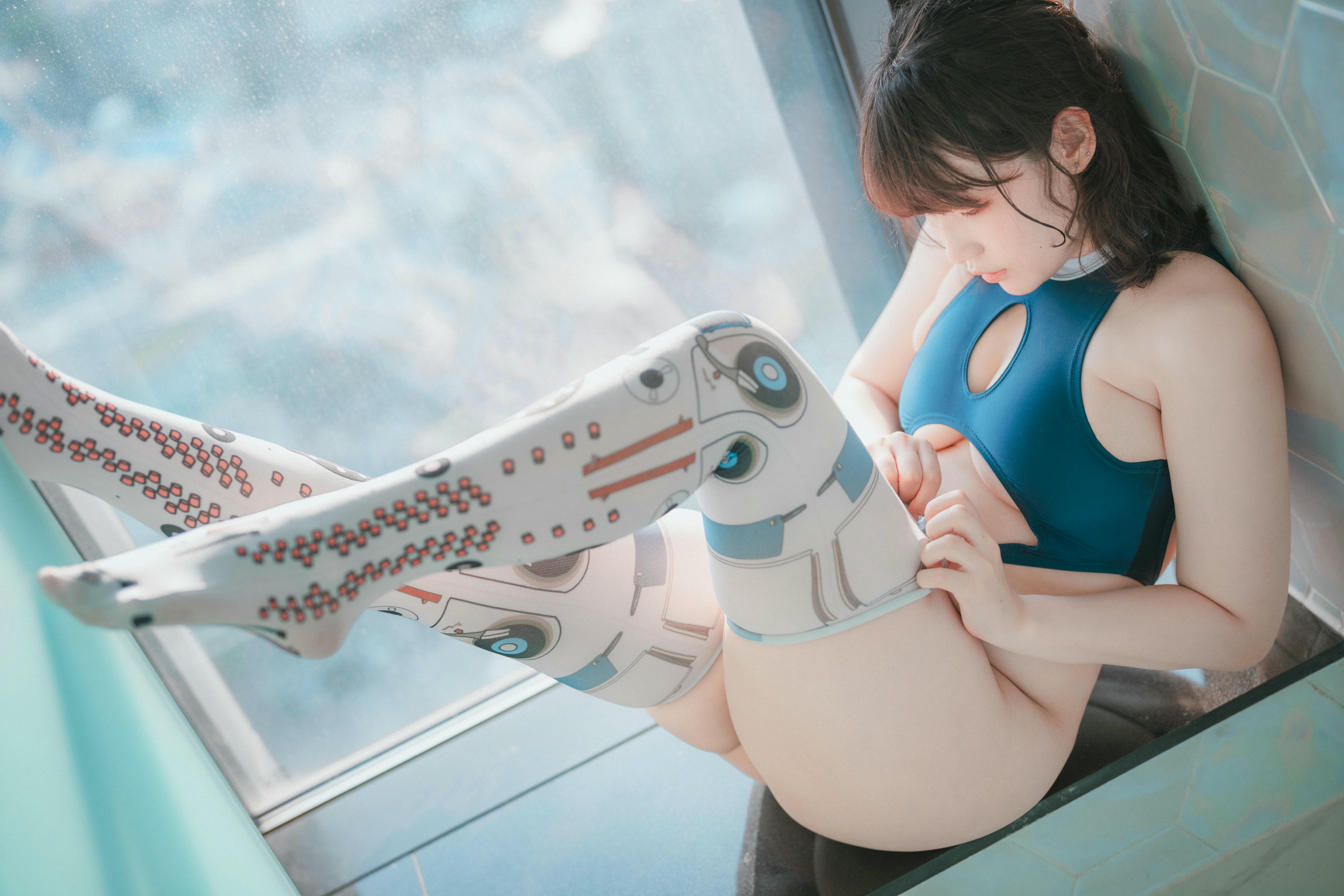 韩国美女-Mimmi NO.013 [DJAWA] Swimming Lessons #8-Normal_第4集