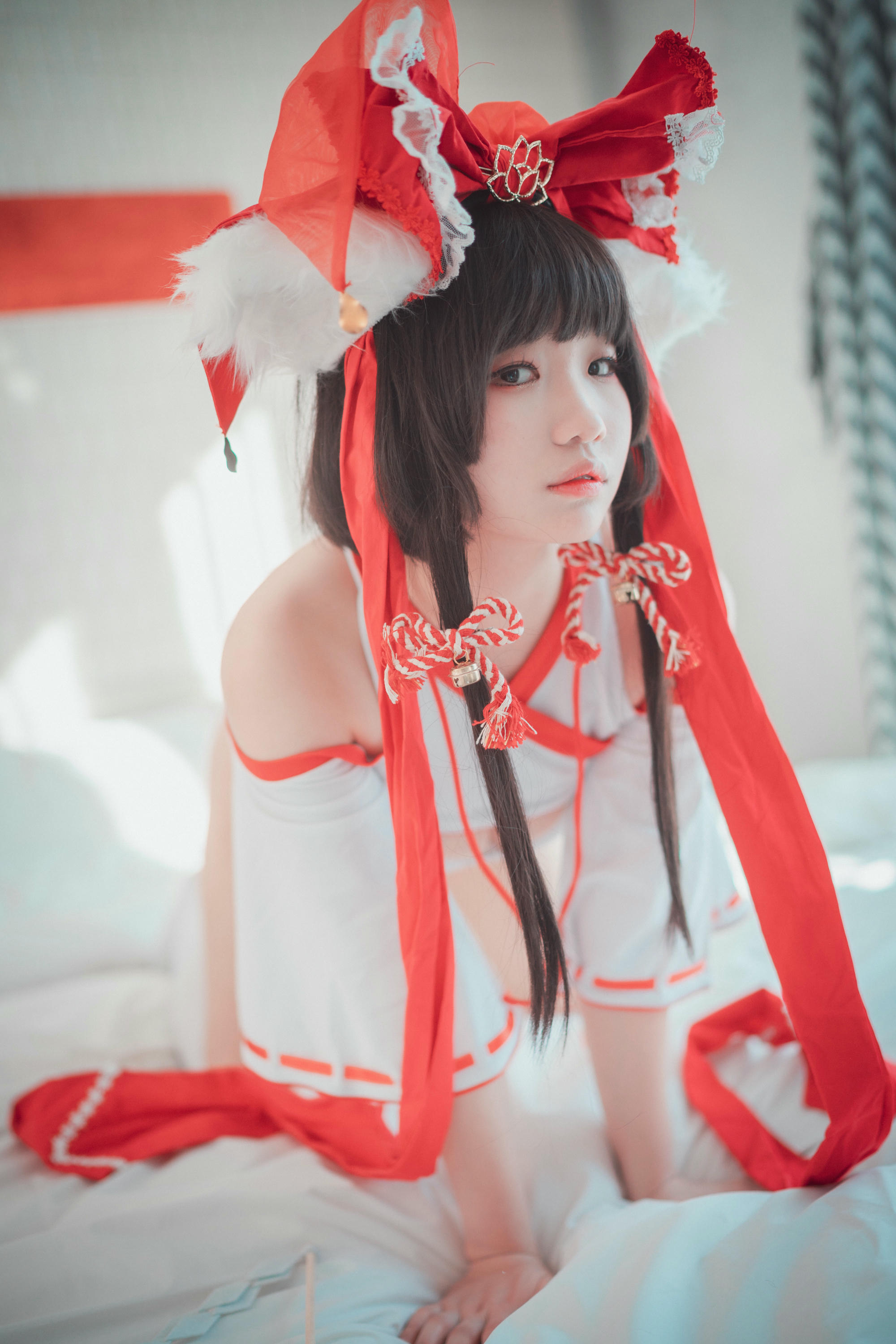 韩国美女-Mimmi NO.038 (밈미) DJAWA Photo Kitsune Miko Ver B[93P-807.4M]_第3集
