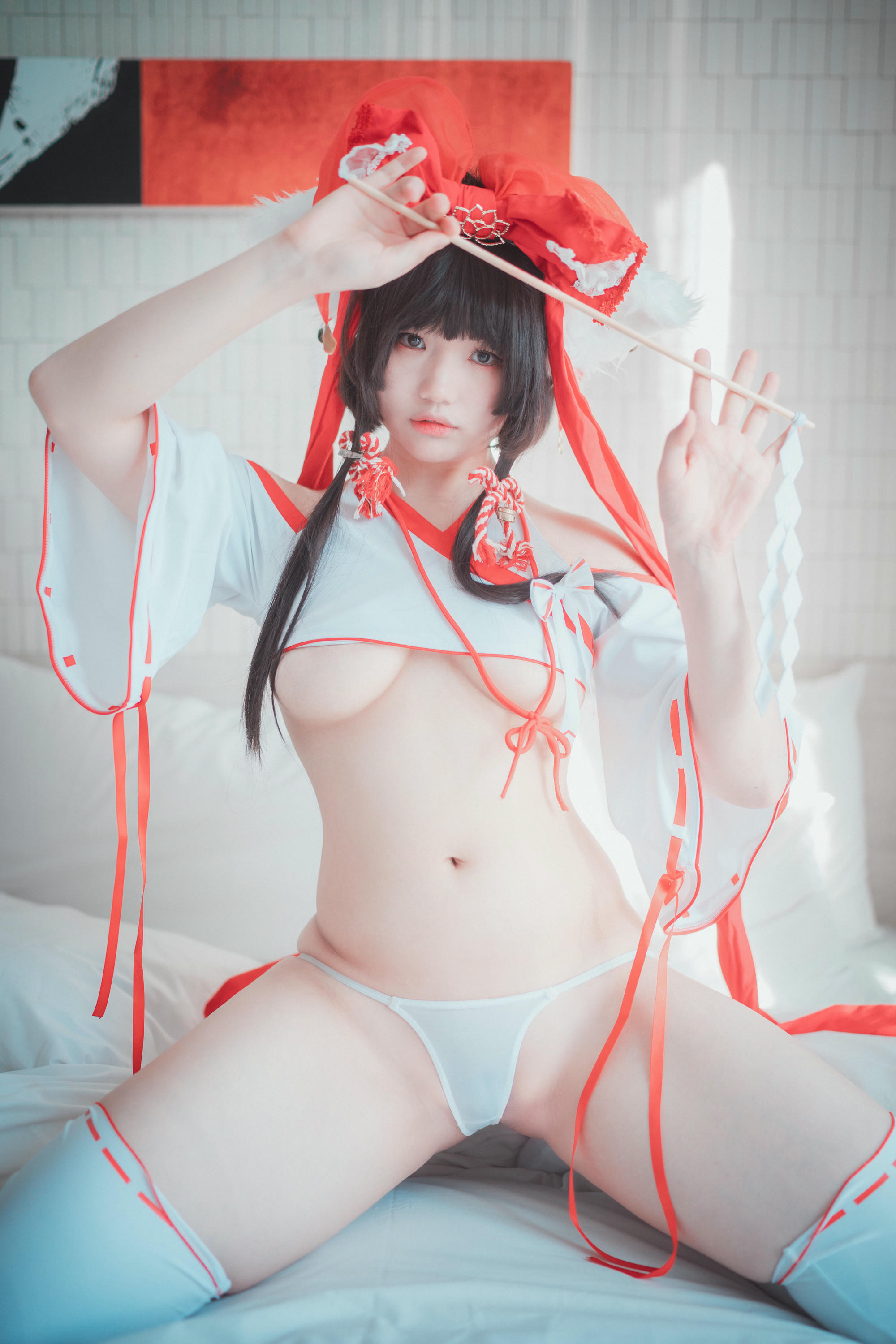 韩国美女-Mimmi NO.038 (밈미) DJAWA Photo Kitsune Miko Ver B[93P-807.4M]_第5集