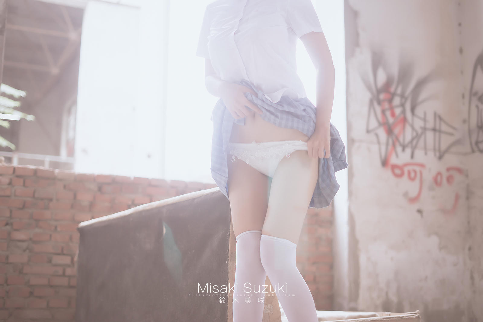 NO.241 铃木美咲(Misaki Suzuki) - 绝对领域-露出！白丝过膝袜才是最棒的诱惑 32P+1V_第2集