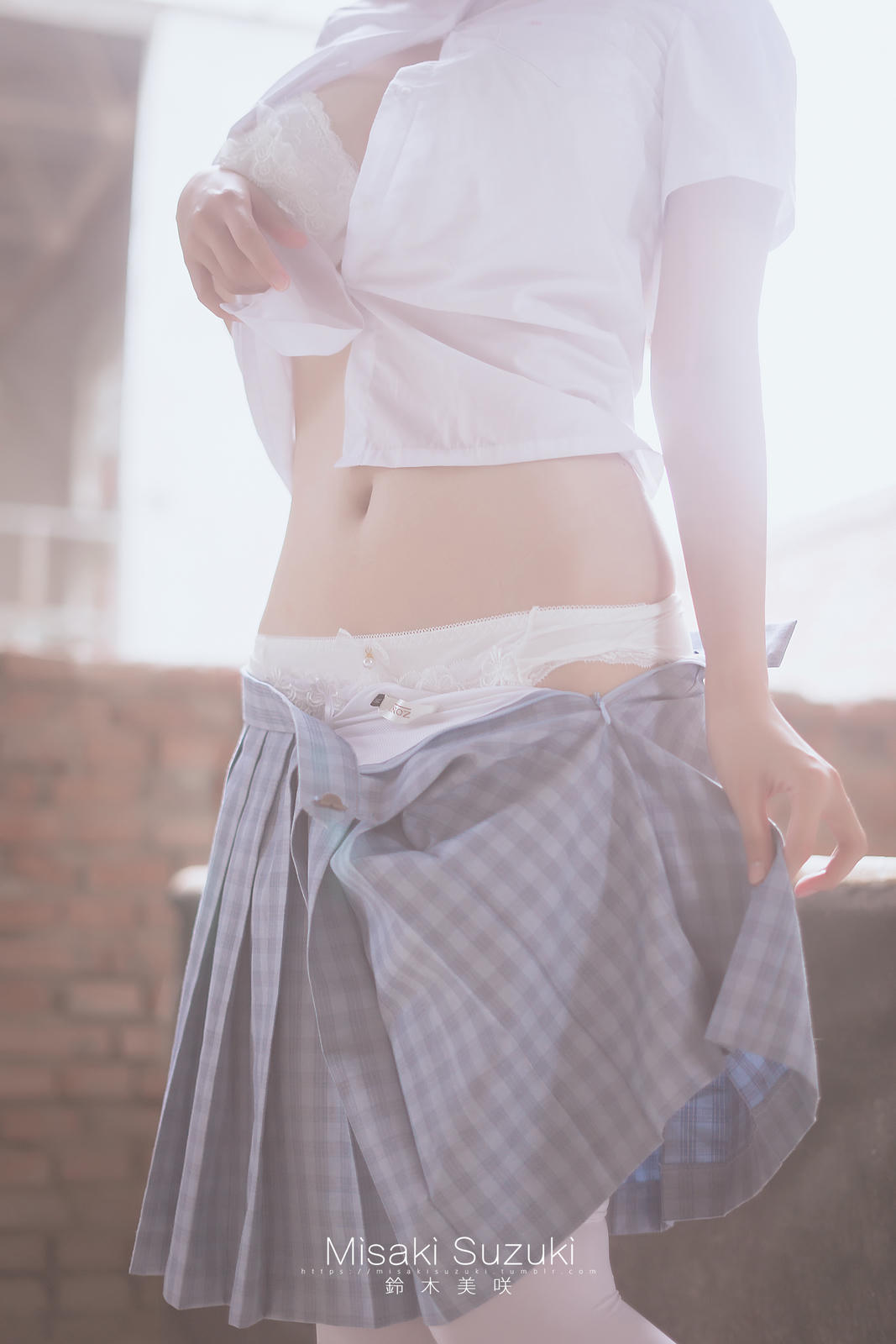 NO.241 铃木美咲(Misaki Suzuki) - 绝对领域-露出！白丝过膝袜才是最棒的诱惑 32P+1V_第1集