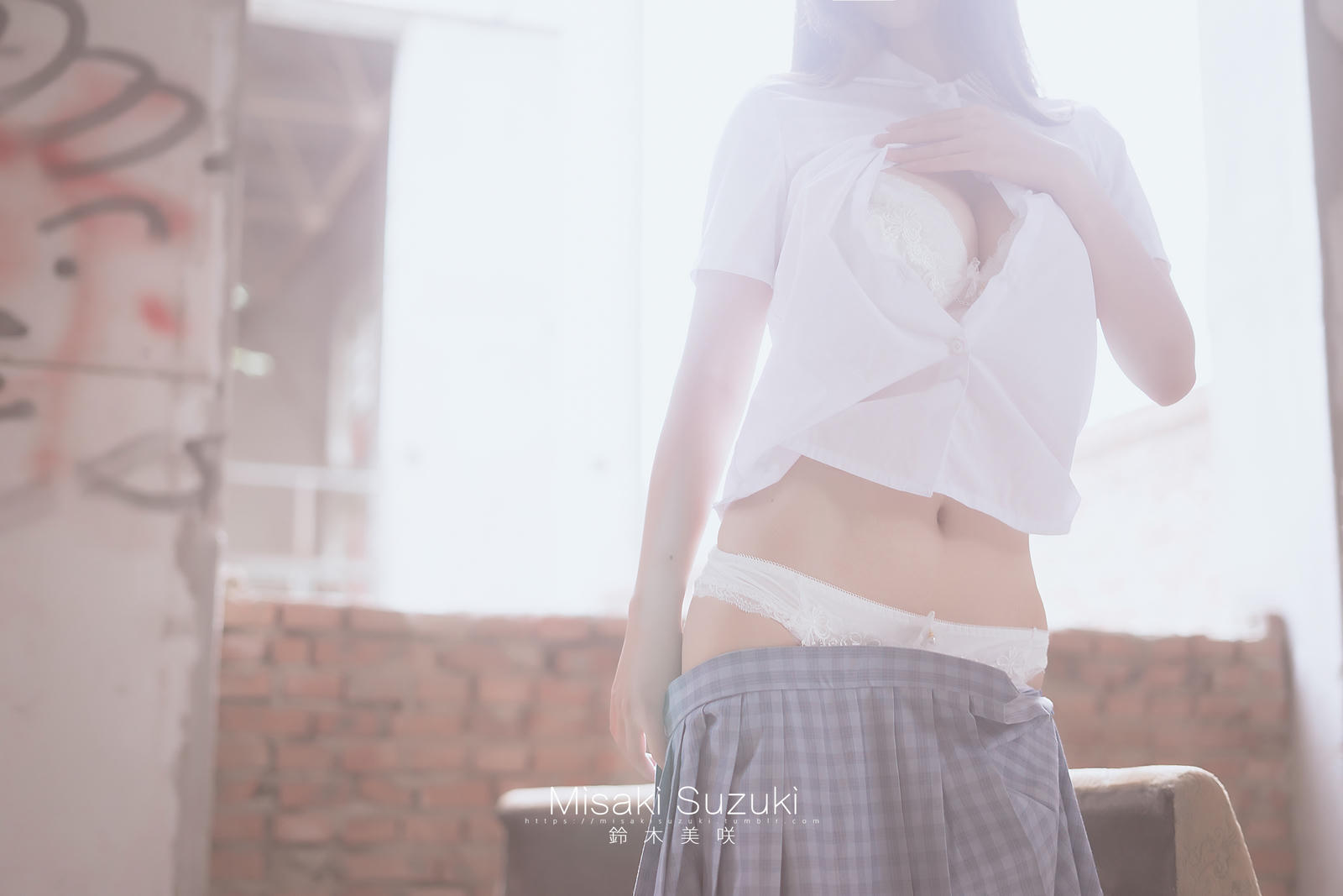 NO.241 铃木美咲(Misaki Suzuki) - 绝对领域-露出！白丝过膝袜才是最棒的诱惑 32P+1V_第1集