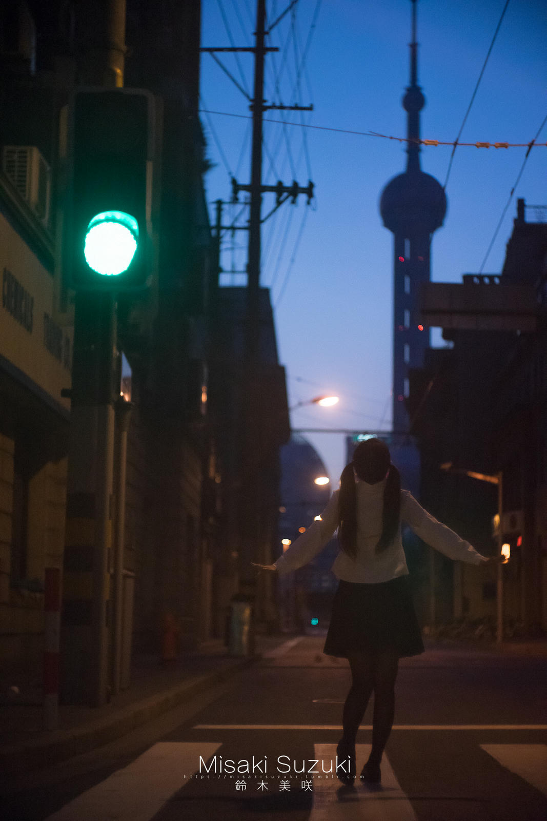 NO.268 铃木美咲(Misaki Suzuki) - 魔都休学旅行-露出！清晨十字路口的选择 21P+2V_第1集