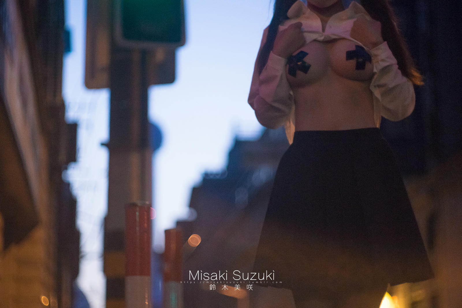 NO.268 铃木美咲(Misaki Suzuki) - 魔都休学旅行-露出！清晨十字路口的选择 21P+2V_第2集