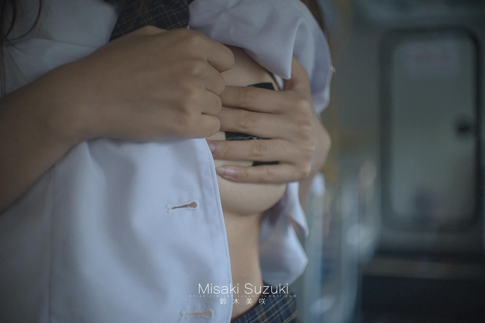 NO.145 铃木美咲(Misaki Suzuki) - 制服少女电车露出-羞耻！电车露出的体验 25P+3V_第1集