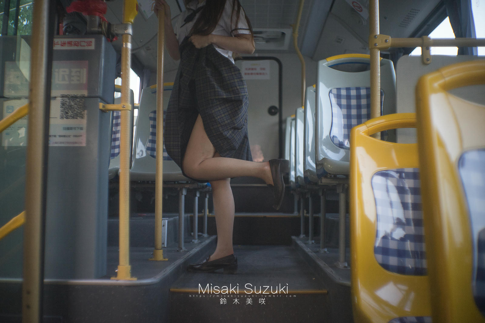 NO.145 铃木美咲(Misaki Suzuki) - 制服少女电车露出-羞耻！电车露出的体验 25P+3V_第1集