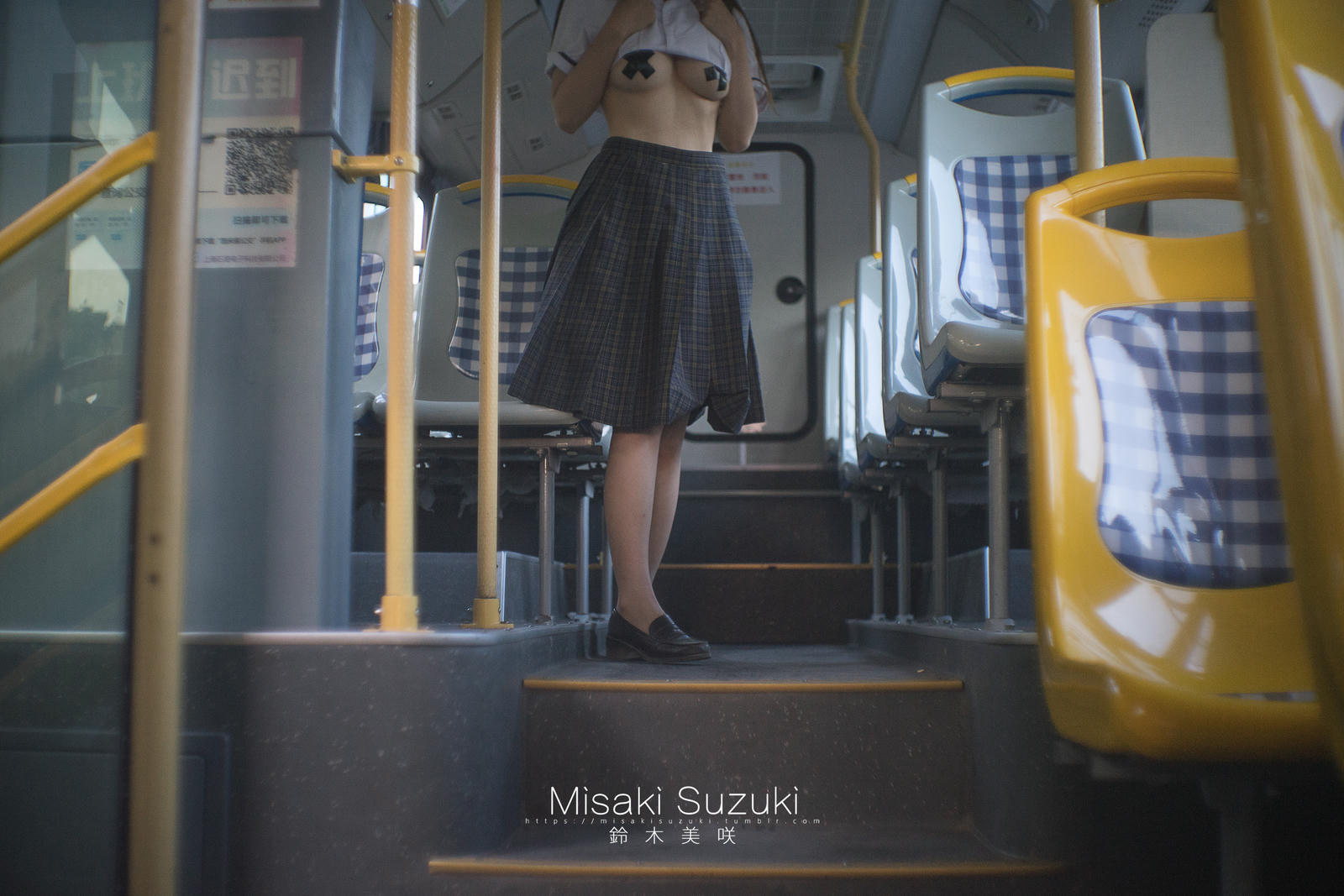 NO.145 铃木美咲(Misaki Suzuki) - 制服少女电车露出-羞耻！电车露出的体验 25P+3V_第1集