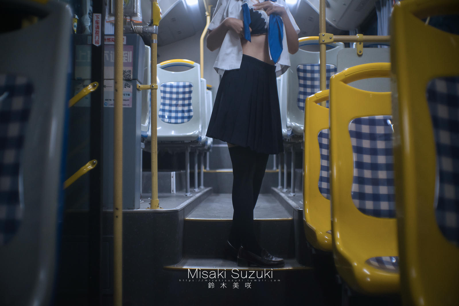 NO.146 铃木美咲(Misaki Suzuki) - 制服少女电车露出（晚上）22p+3v_第1集