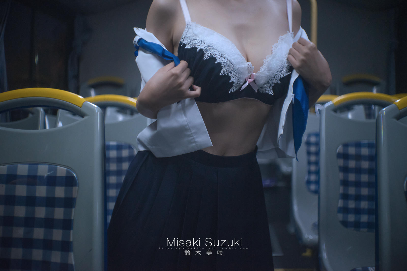 NO.146 铃木美咲(Misaki Suzuki) - 制服少女电车露出（晚上）22p+3v_第1集