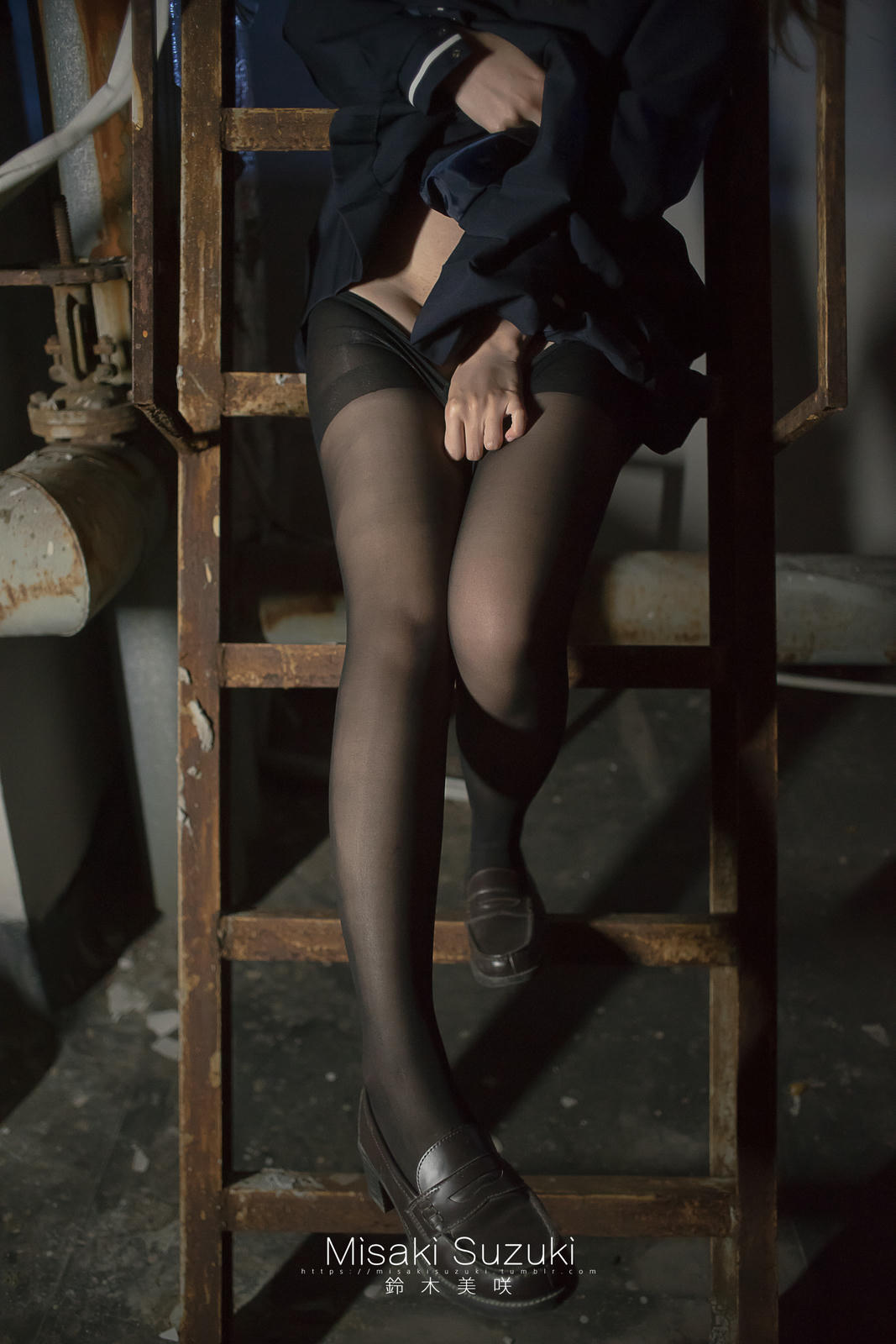 NO.169 铃木美咲(Misaki Suzuki) - 女子校生深夜援助交际（夜景天台黑丝连裤袜）52p_第1集