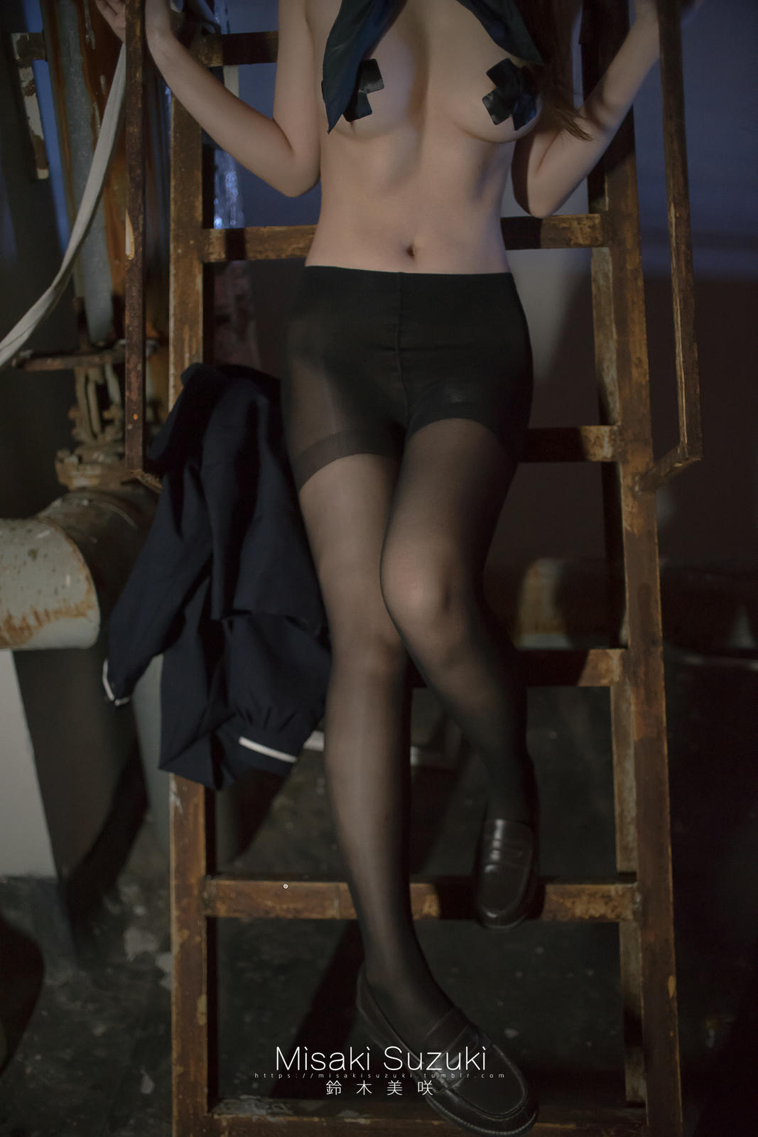 NO.169 铃木美咲(Misaki Suzuki) - 女子校生深夜援助交际（夜景天台黑丝连裤袜）52p_第1集