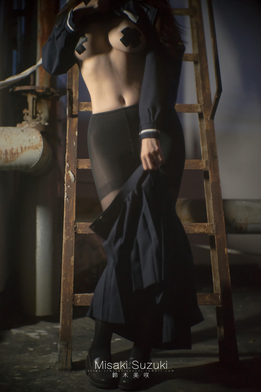 NO.169 铃木美咲(Misaki Suzuki) - 女子校生深夜援助交际（夜景天台黑丝连裤袜）52p_第1集