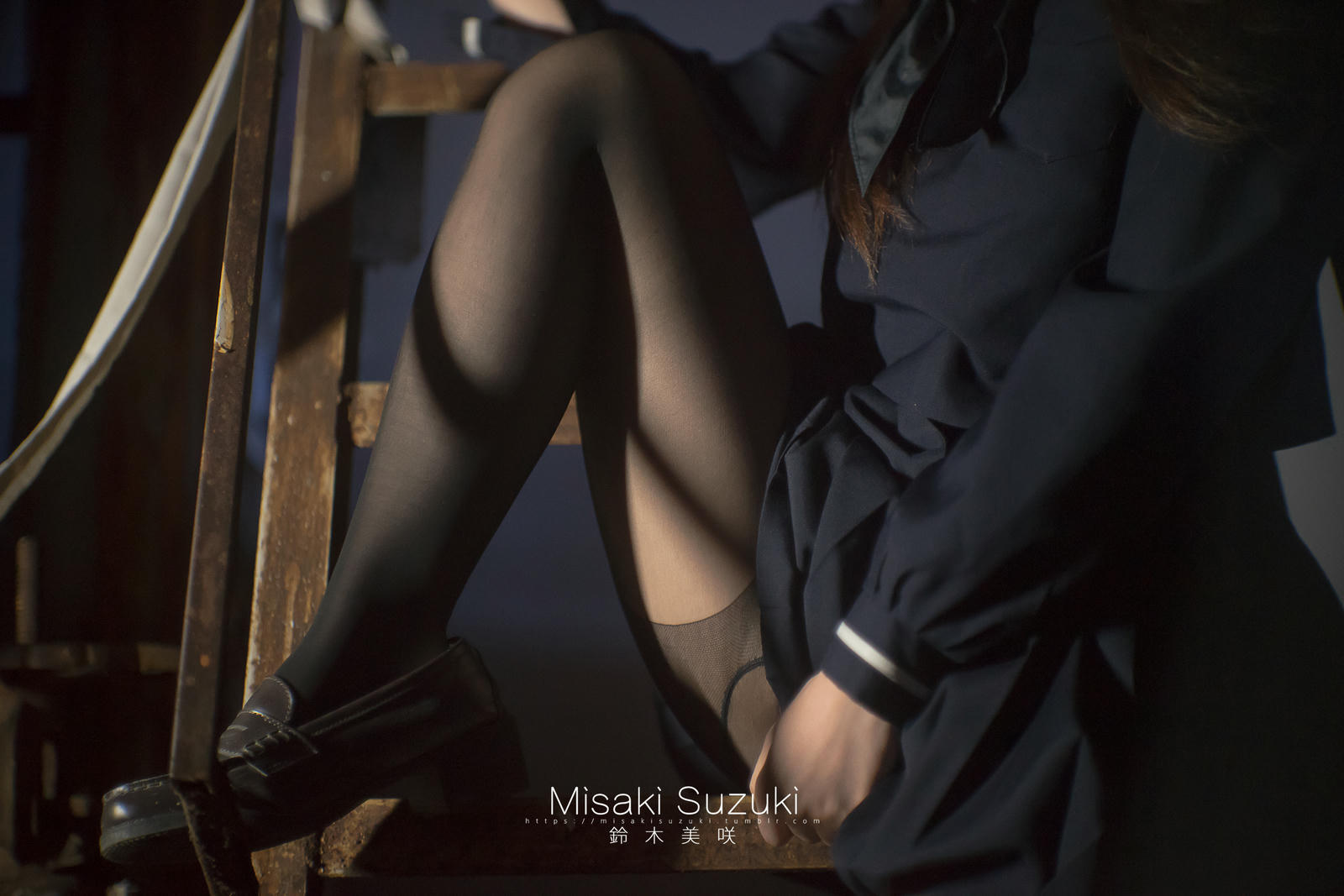 NO.169 铃木美咲(Misaki Suzuki) - 女子校生深夜援助交际（夜景天台黑丝连裤袜）52p_第2集