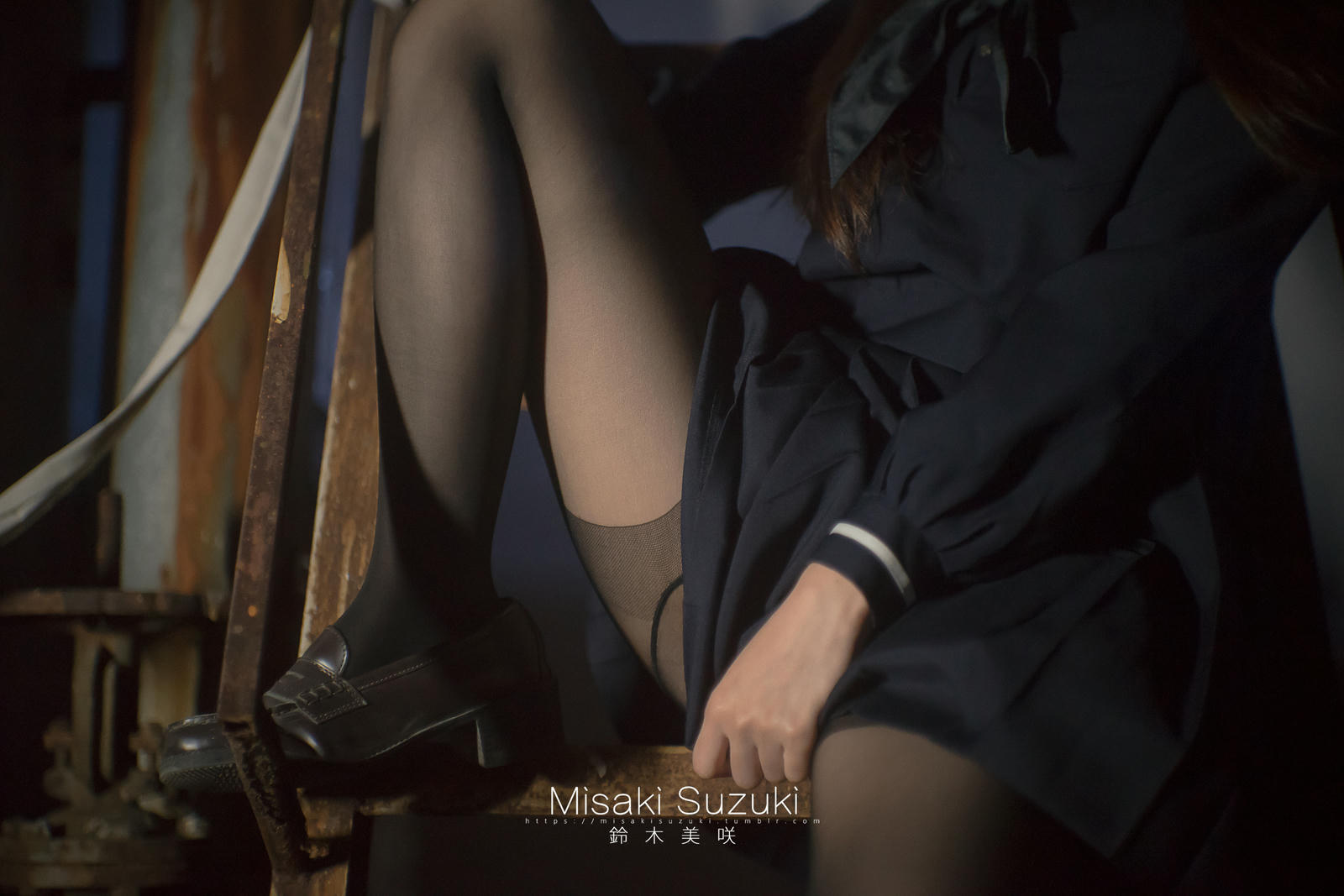 NO.169 铃木美咲(Misaki Suzuki) - 女子校生深夜援助交际（夜景天台黑丝连裤袜）52p_第2集