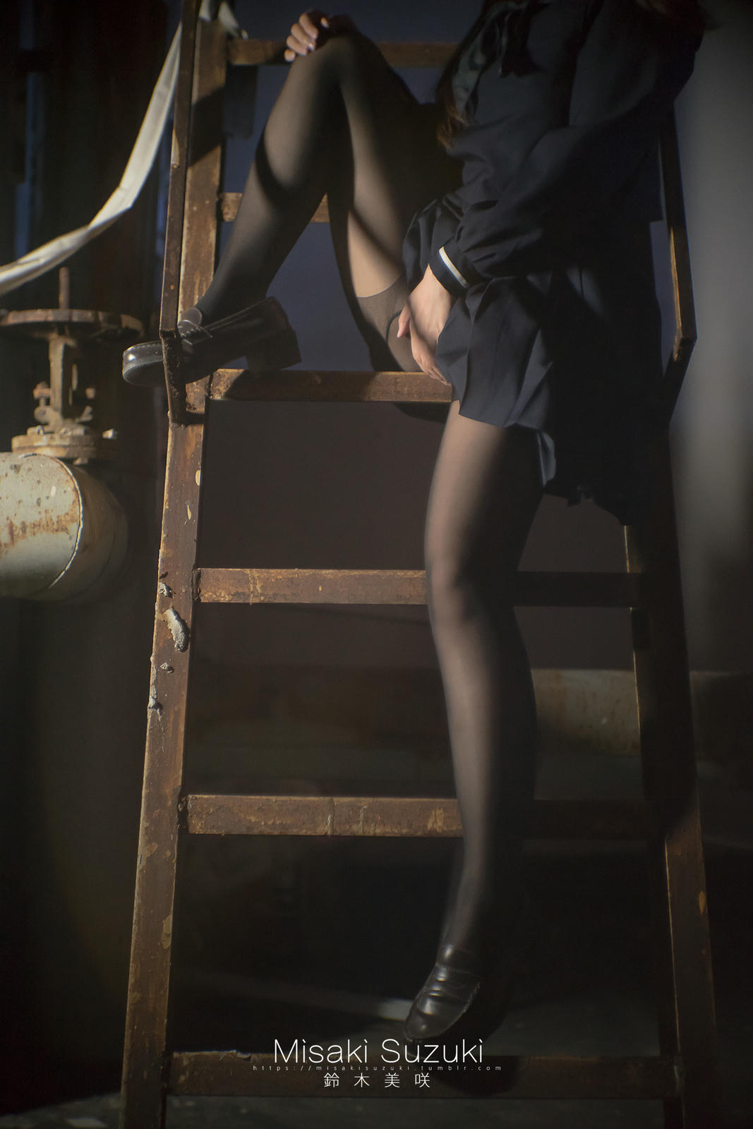 NO.169 铃木美咲(Misaki Suzuki) - 女子校生深夜援助交际（夜景天台黑丝连裤袜）52p_第2集