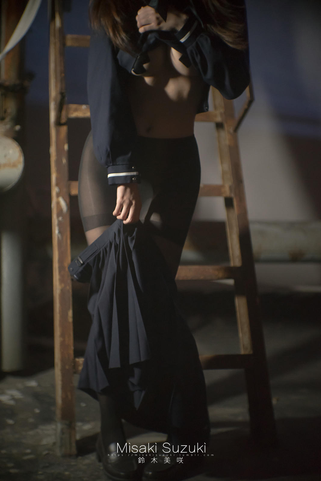 NO.169 铃木美咲(Misaki Suzuki) - 女子校生深夜援助交际（夜景天台黑丝连裤袜）52p_第2集