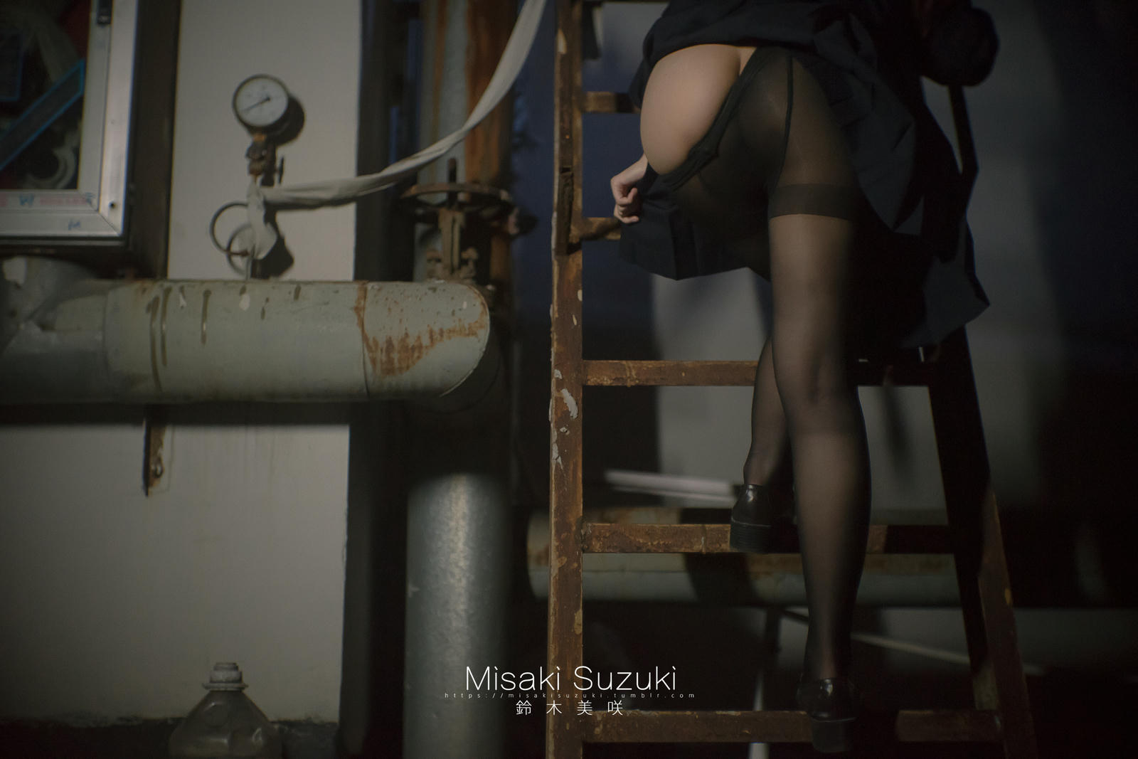 NO.169 铃木美咲(Misaki Suzuki) - 女子校生深夜援助交际（夜景天台黑丝连裤袜）52p_第3集