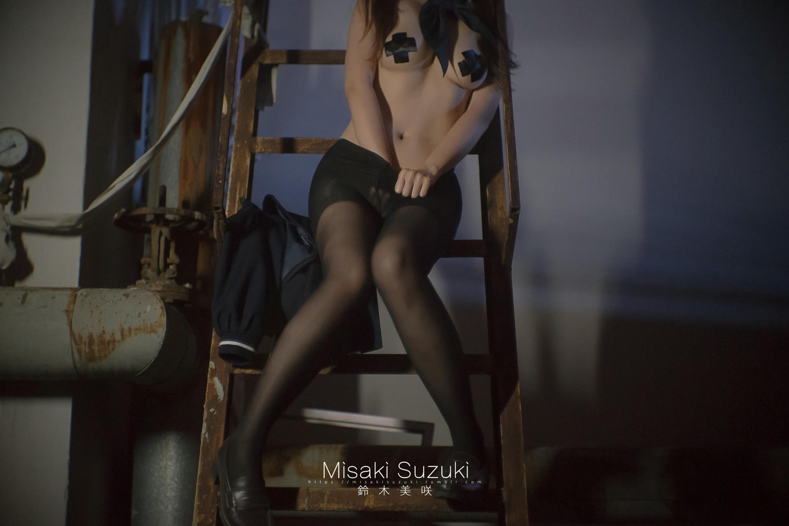 NO.169 铃木美咲(Misaki Suzuki) - 女子校生深夜援助交际（夜景天台黑丝连裤袜）52p_第3集