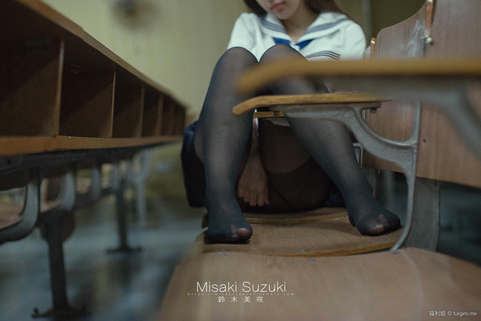 NO.189 铃木美咲(Misaki Suzuki) - 小恶魔般挑衅的美少女-诱惑！在教室里穿着超薄黑丝 23P+3V_第1集