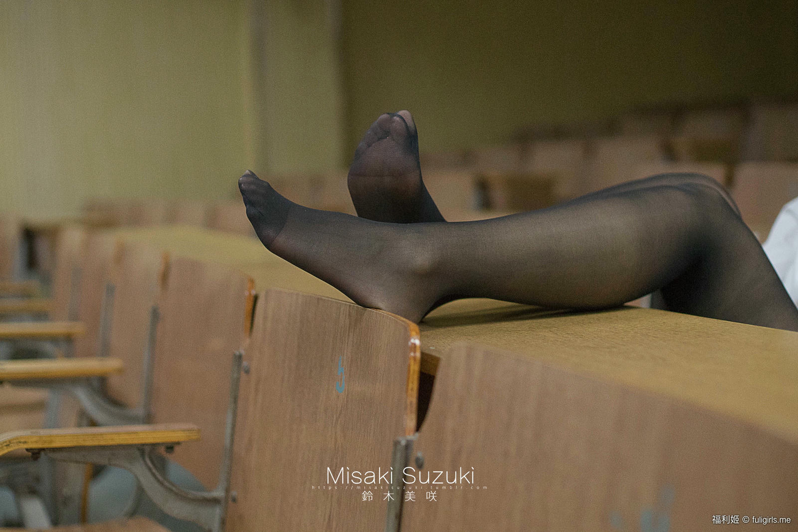 NO.189 铃木美咲(Misaki Suzuki) - 小恶魔般挑衅的美少女-诱惑！在教室里穿着超薄黑丝 23P+3V_第2集