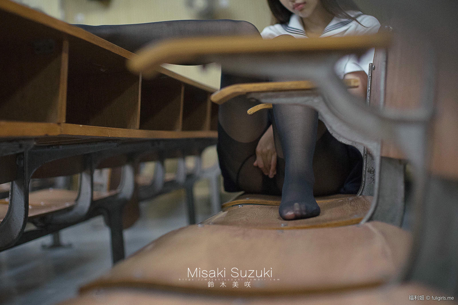 NO.189 铃木美咲(Misaki Suzuki) - 小恶魔般挑衅的美少女-诱惑！在教室里穿着超薄黑丝 23P+3V_第1集