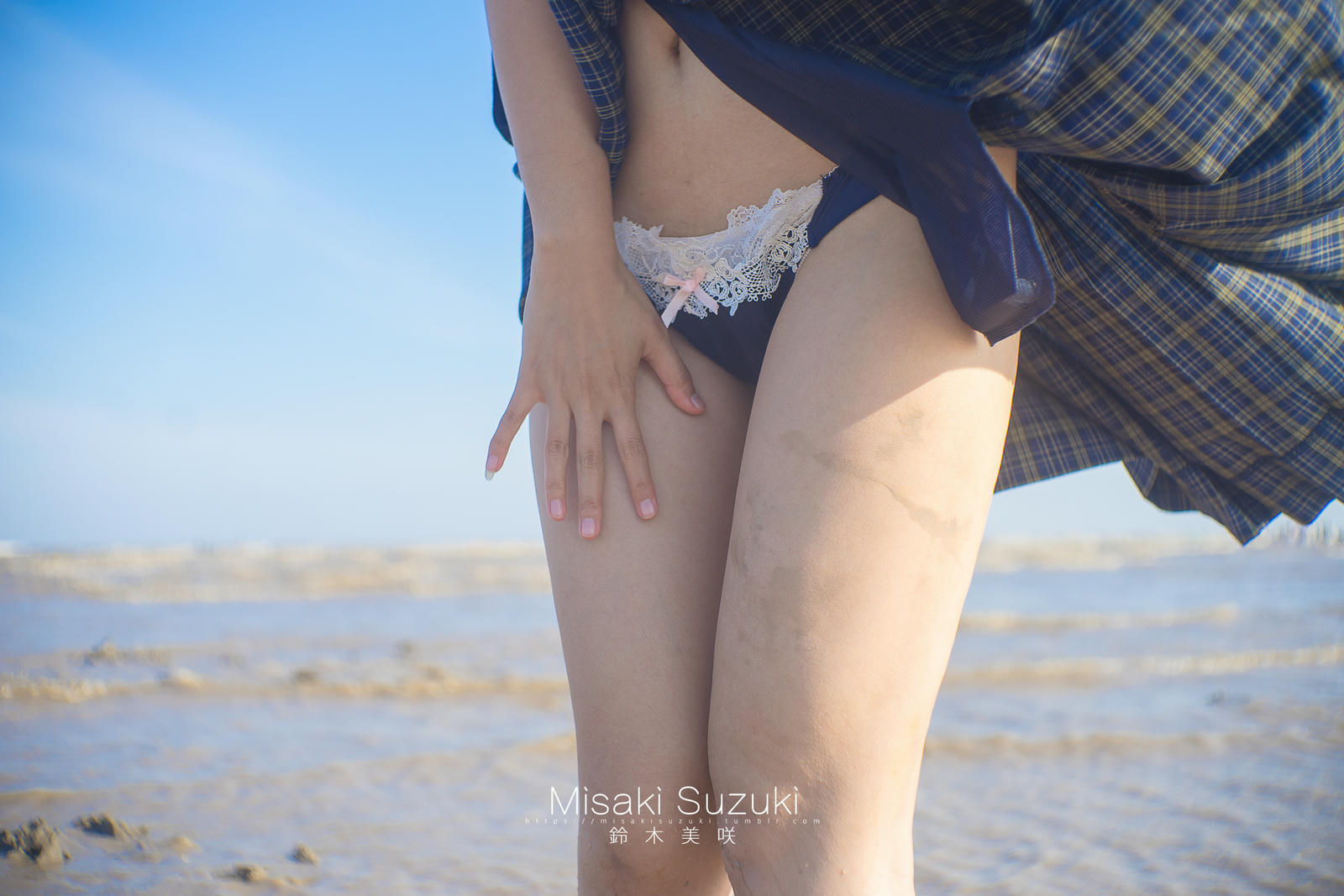 NO.193 铃木美咲(Misaki Suzuki) - 少女的界限-露出！绝对不能被发现 海滩 32P+4V_第1集