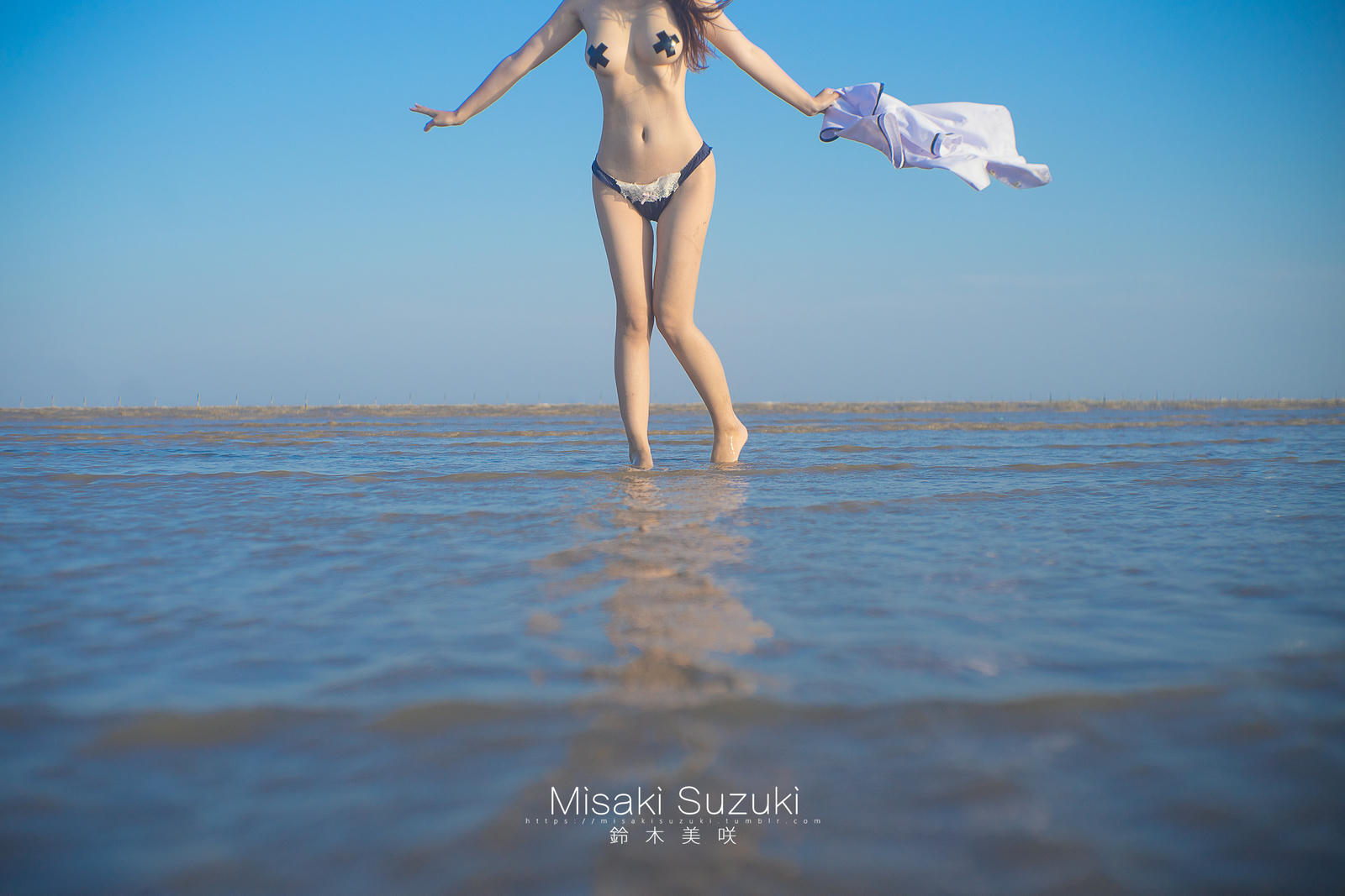 NO.193 铃木美咲(Misaki Suzuki) - 少女的界限-露出！绝对不能被发现 海滩 32P+4V_第1集