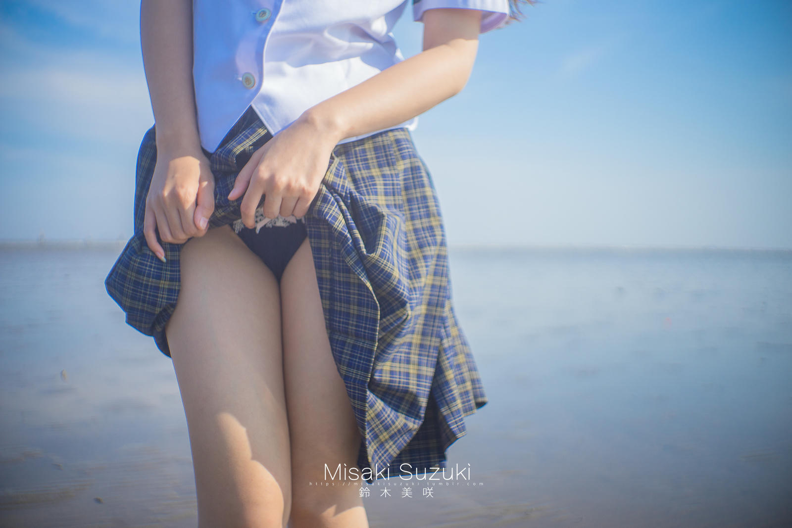 NO.193 铃木美咲(Misaki Suzuki) - 少女的界限-露出！绝对不能被发现 海滩 32P+4V_第2集