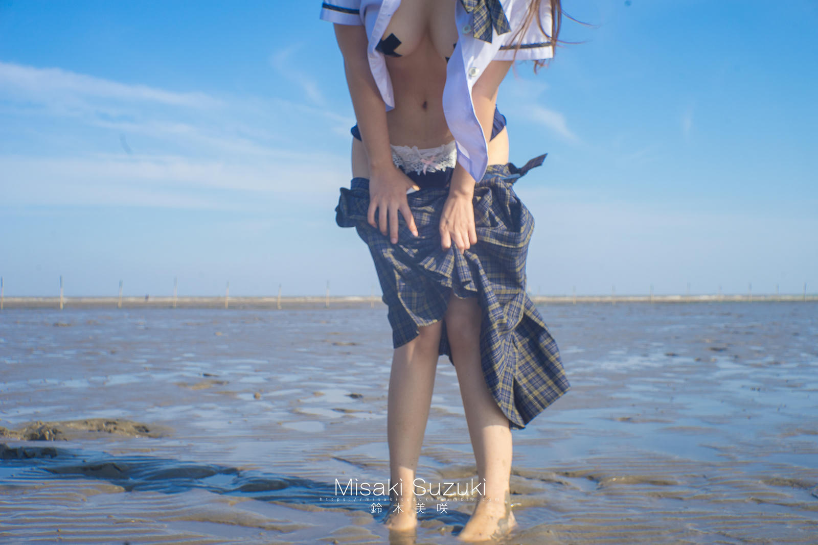 NO.193 铃木美咲(Misaki Suzuki) - 少女的界限-露出！绝对不能被发现 海滩 32P+4V_第1集